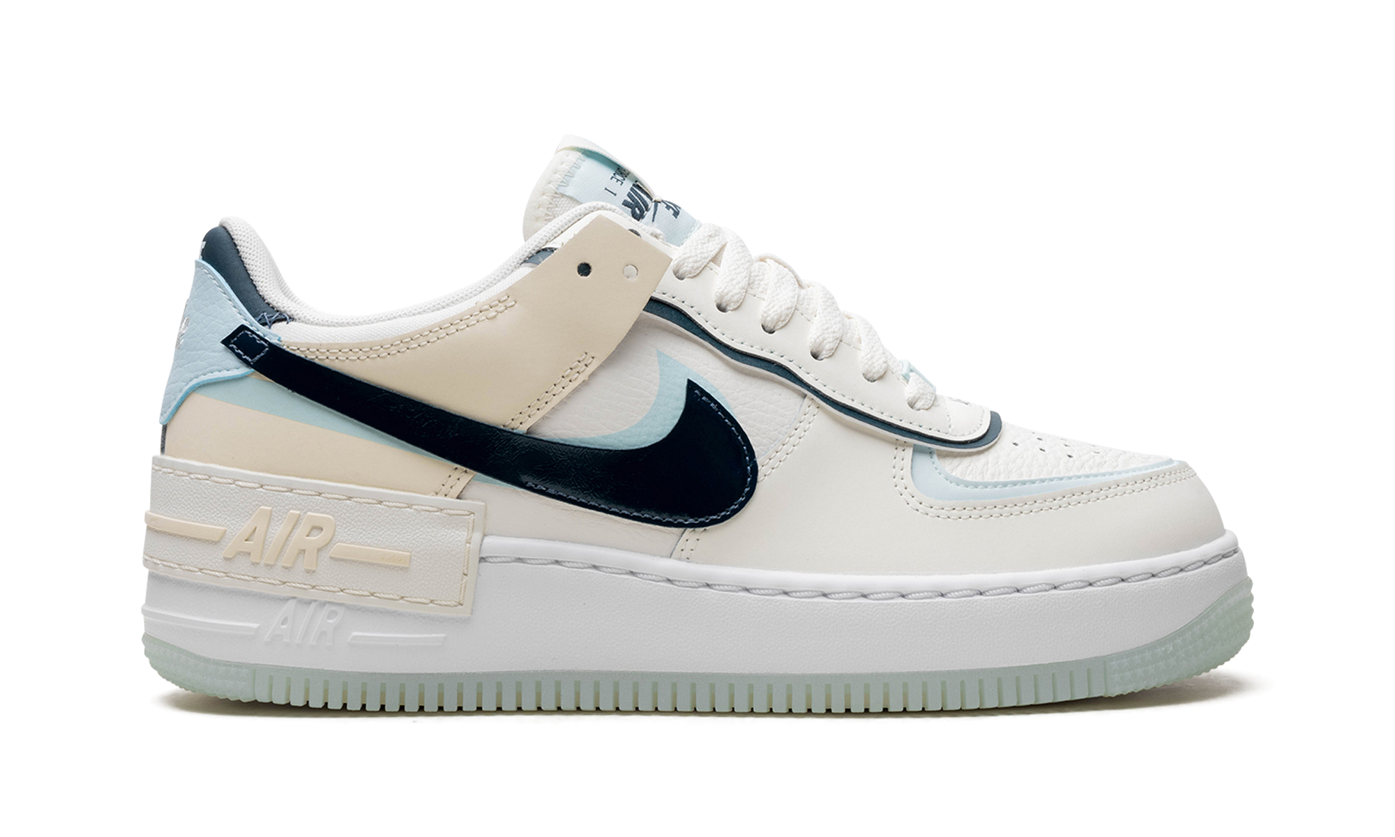nike air force 1 low shadow sail glacier blue women s+DZ1847-107+right view