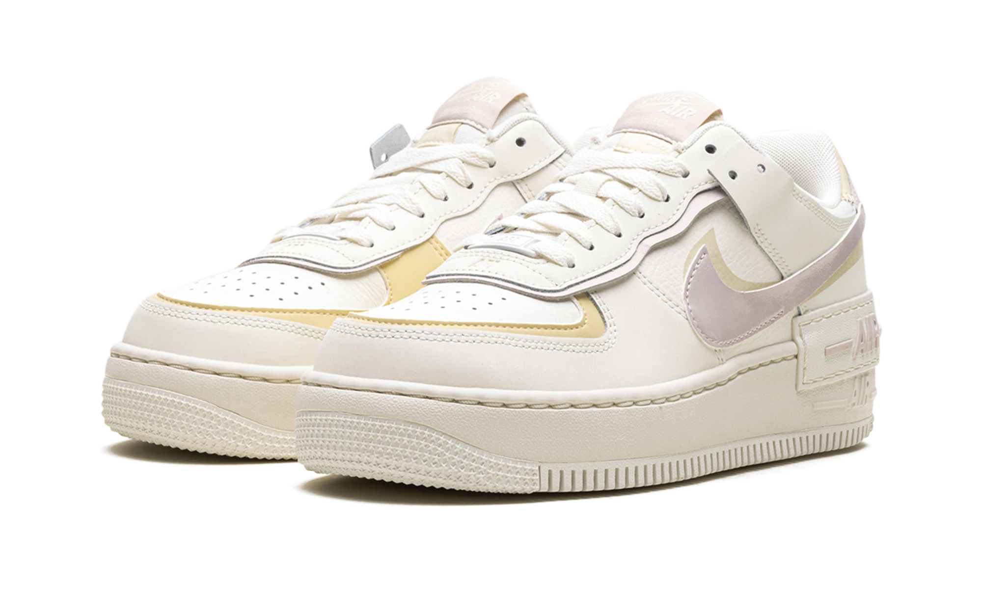 nike air force 1 low shadow sail platinum violet women s+DZ1847-104+diagnol left view