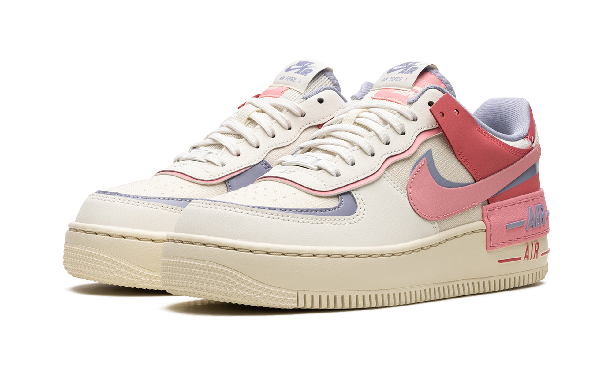 nike air force 1 low shadow sail sea coral women s+DV7449-101+diagnol left view