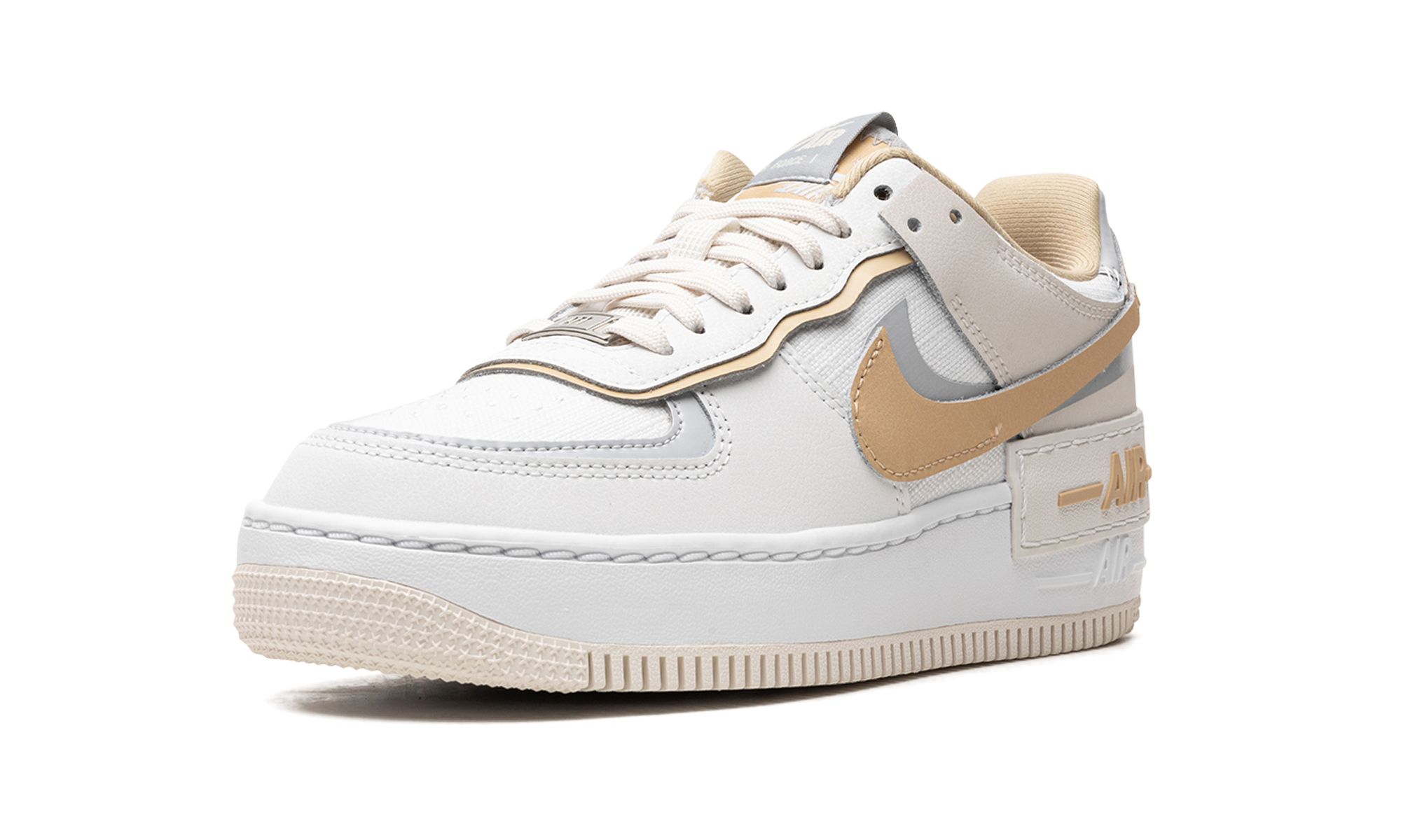 nike air force 1 low shadow sail tan women s+DV7449-100+left diagnol single view