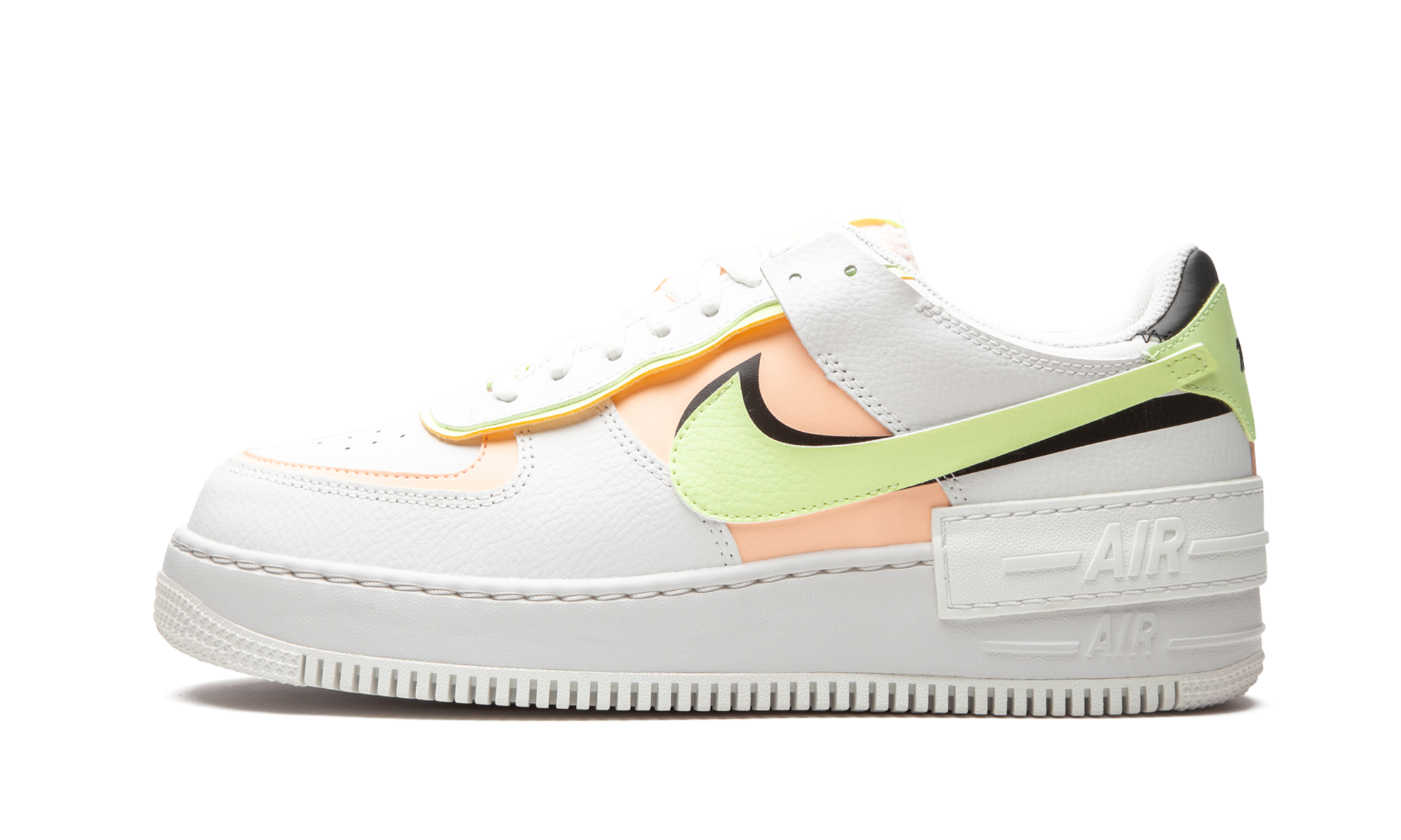 nike air force 1 low shadow summit white barely volt crimson tint women s+CI0919-107+diagnol right view 1