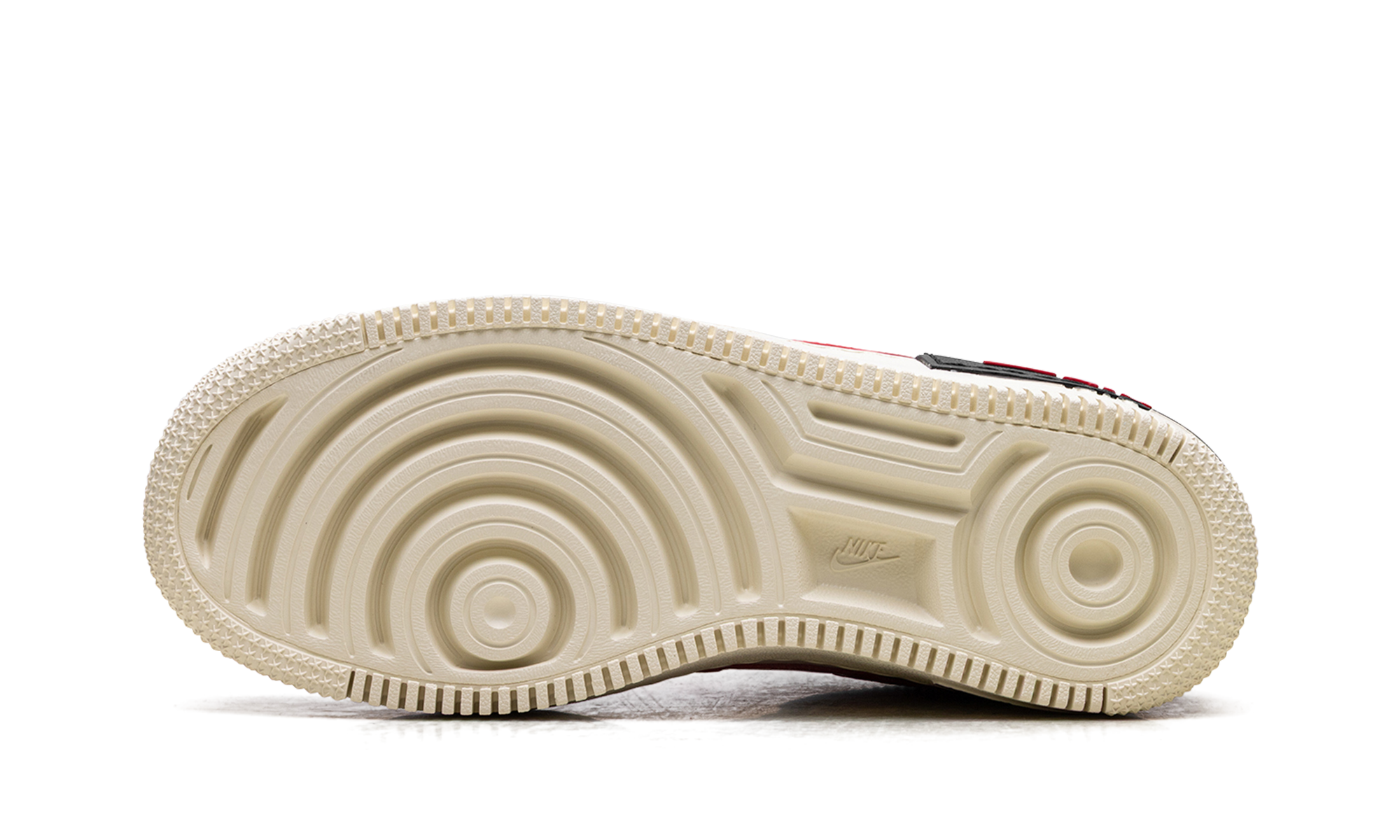 nike air force 1 low shadow summit white university red black women s+DR7883-102+bottom view