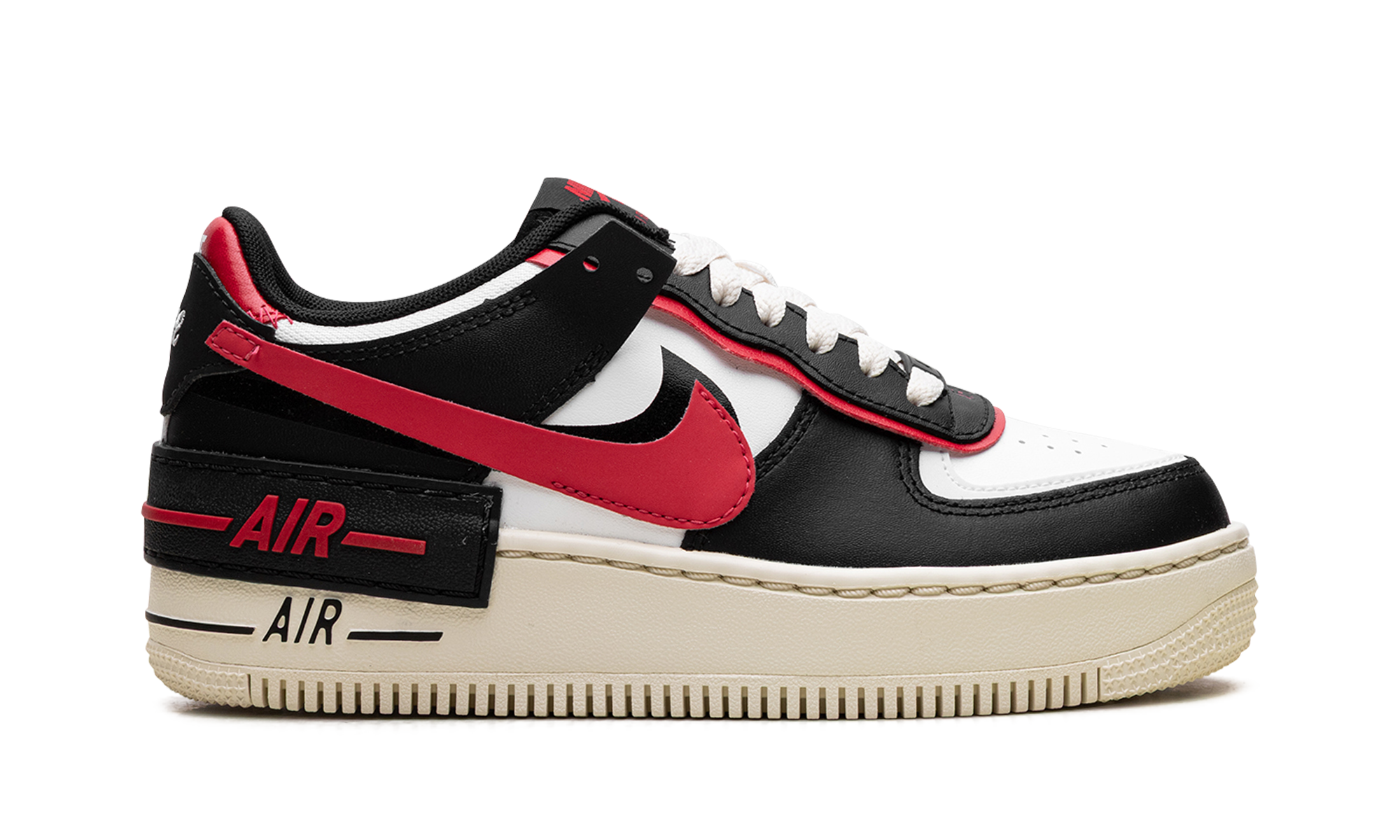 nike air force 1 low shadow summit white university red black women s+DR7883-102+right view