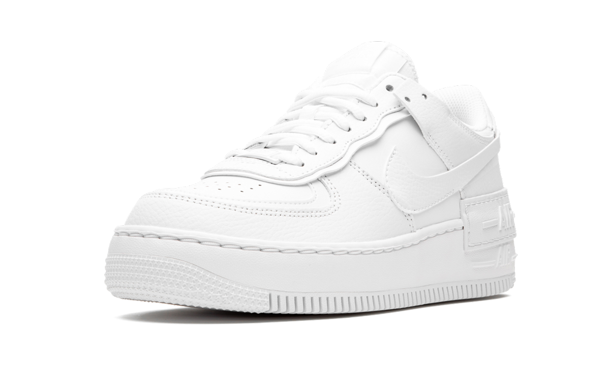nike air force 1 low shadow triple white women s+CI0919-100+left diagnol single view
