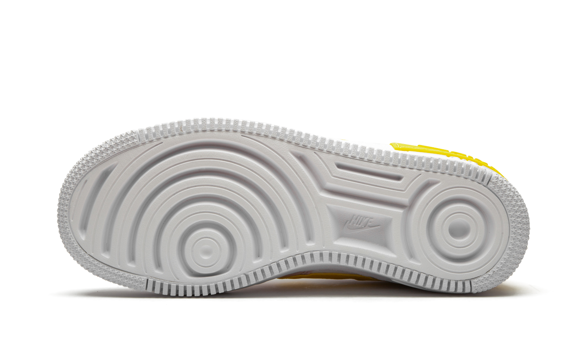 nike air force 1 low shadow white barely rose speed yellow women s+CJ1641-102+bottom view