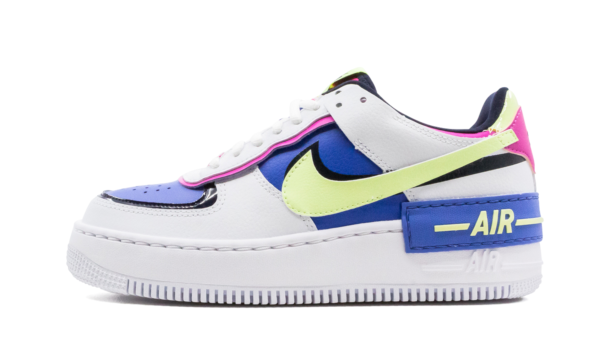 nike air force 1 low shadow white sapphire barely volt women s+CJ1641-100+diagnol right view 1