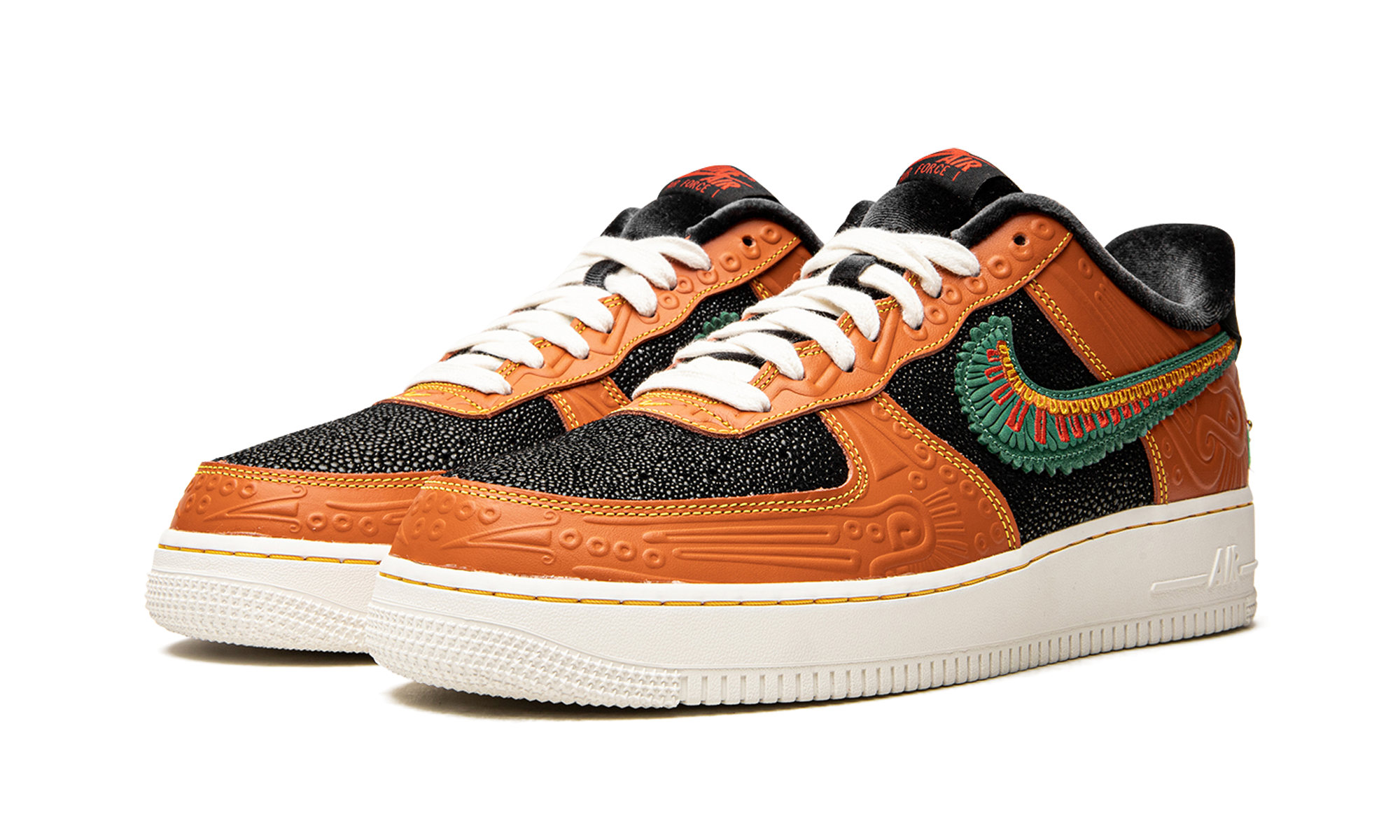 nike air force 1 low siempre familia+DO2157-816+diagnol left view