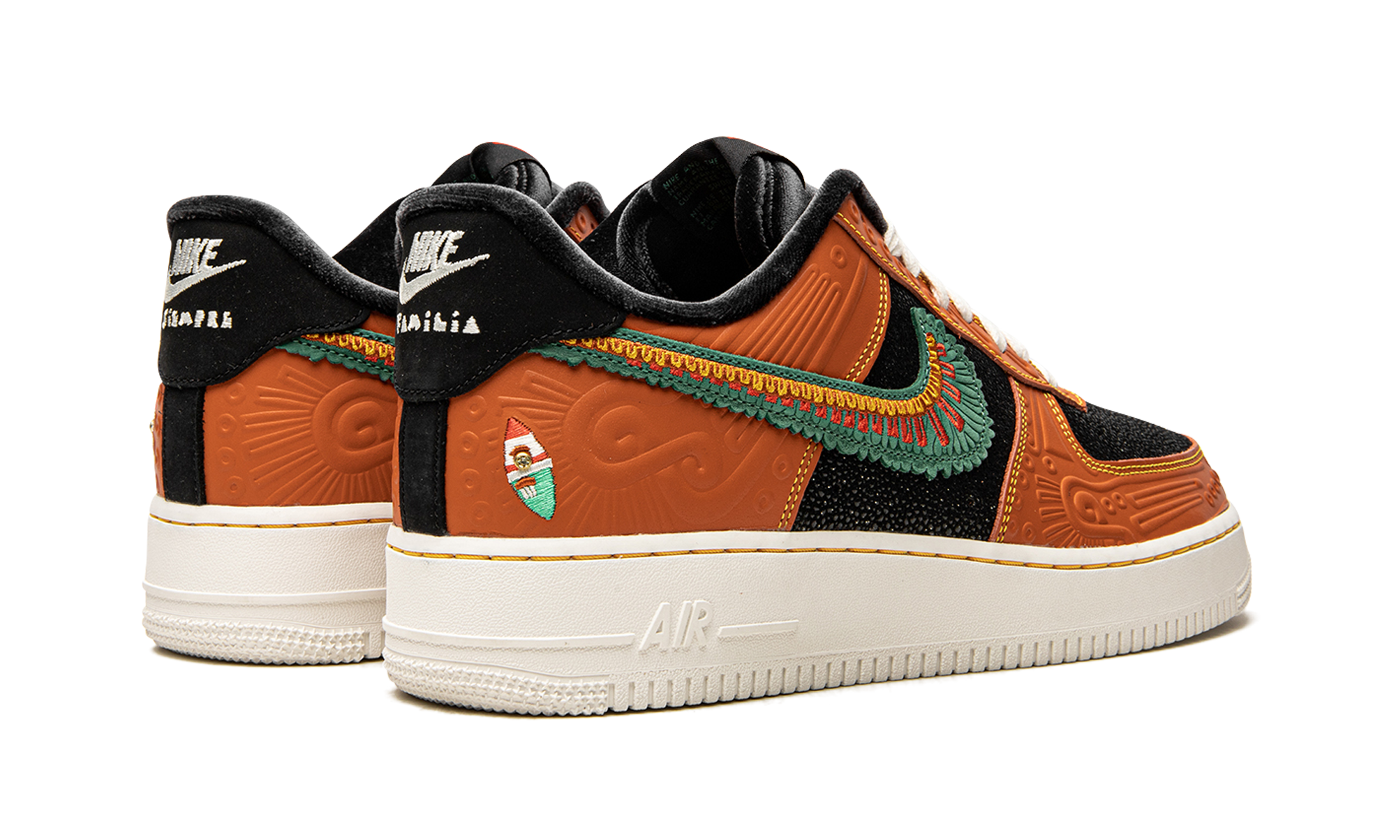 nike air force 1 low siempre familia+DO2157-816+diagnol right behind view