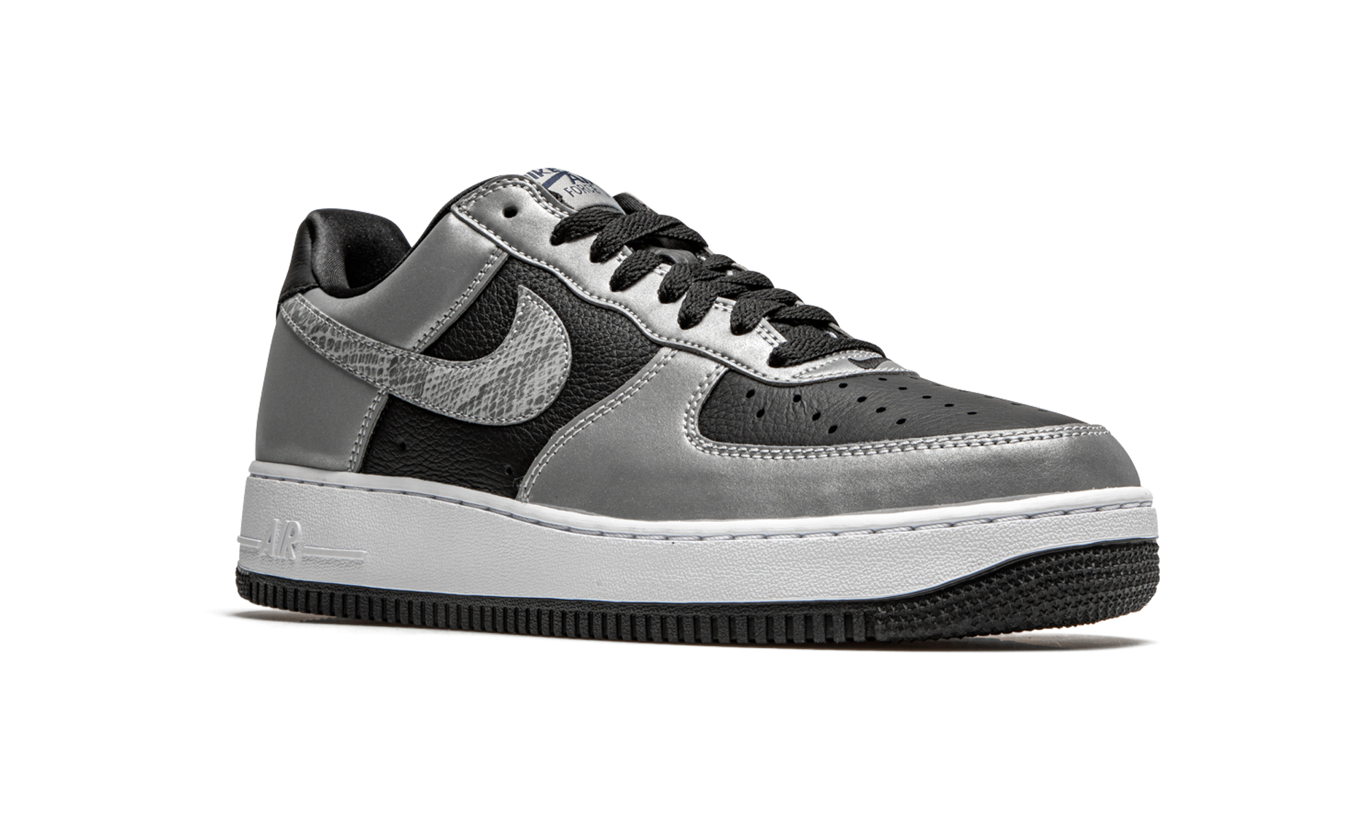 nike air force 1 low silver snake 2021+DJ6033-001+diagnol right view