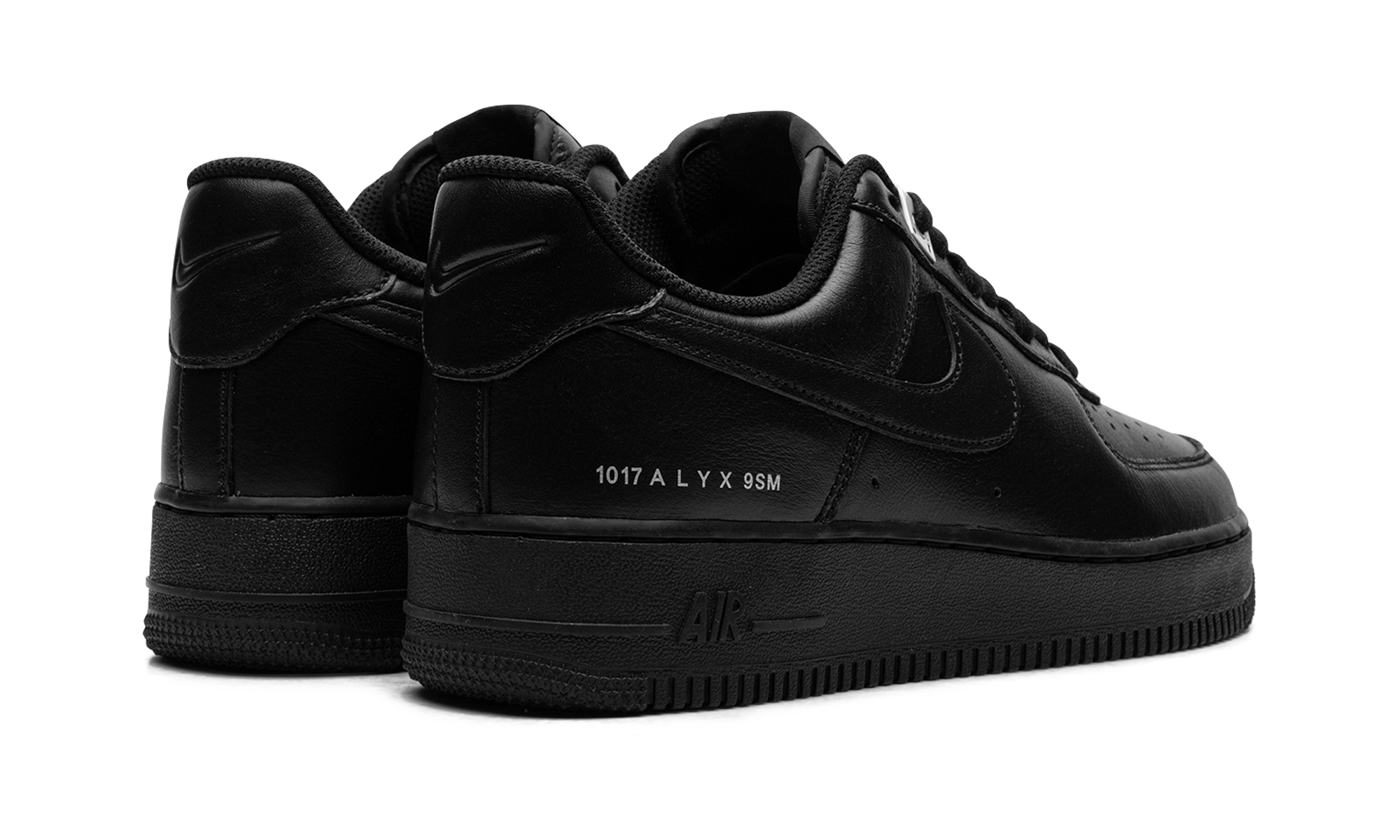 nike air force 1 low sp 1017 alyx 9sm black+FJ4908-001+diagnol right behind view