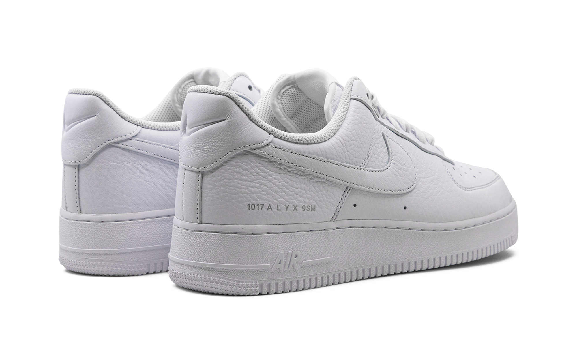 nike air force 1 low sp 1017 alyx 9sm white+FJ4908-100+diagnol right behind view