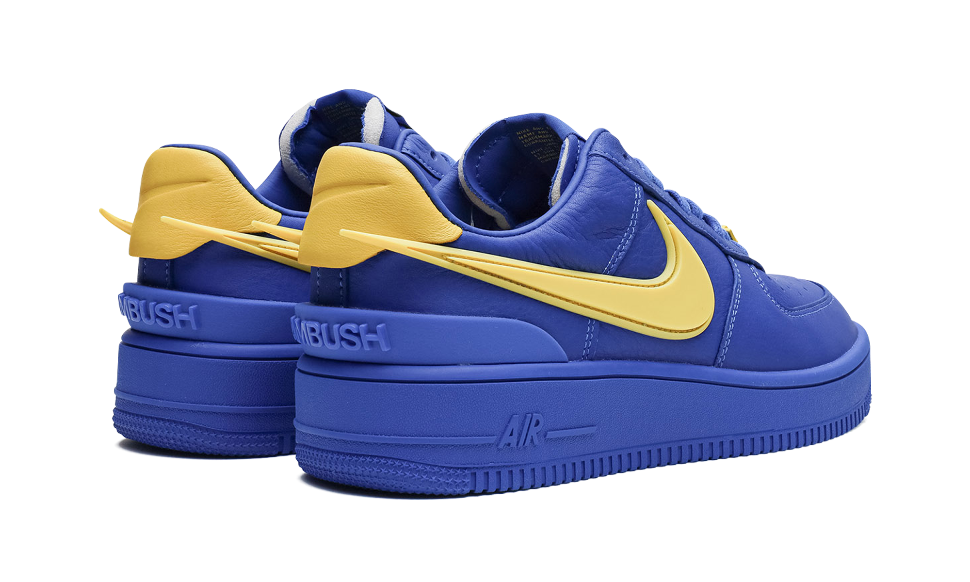 nike air force 1 low sp ambush game royal+DV3464-400+diagnol right behind view