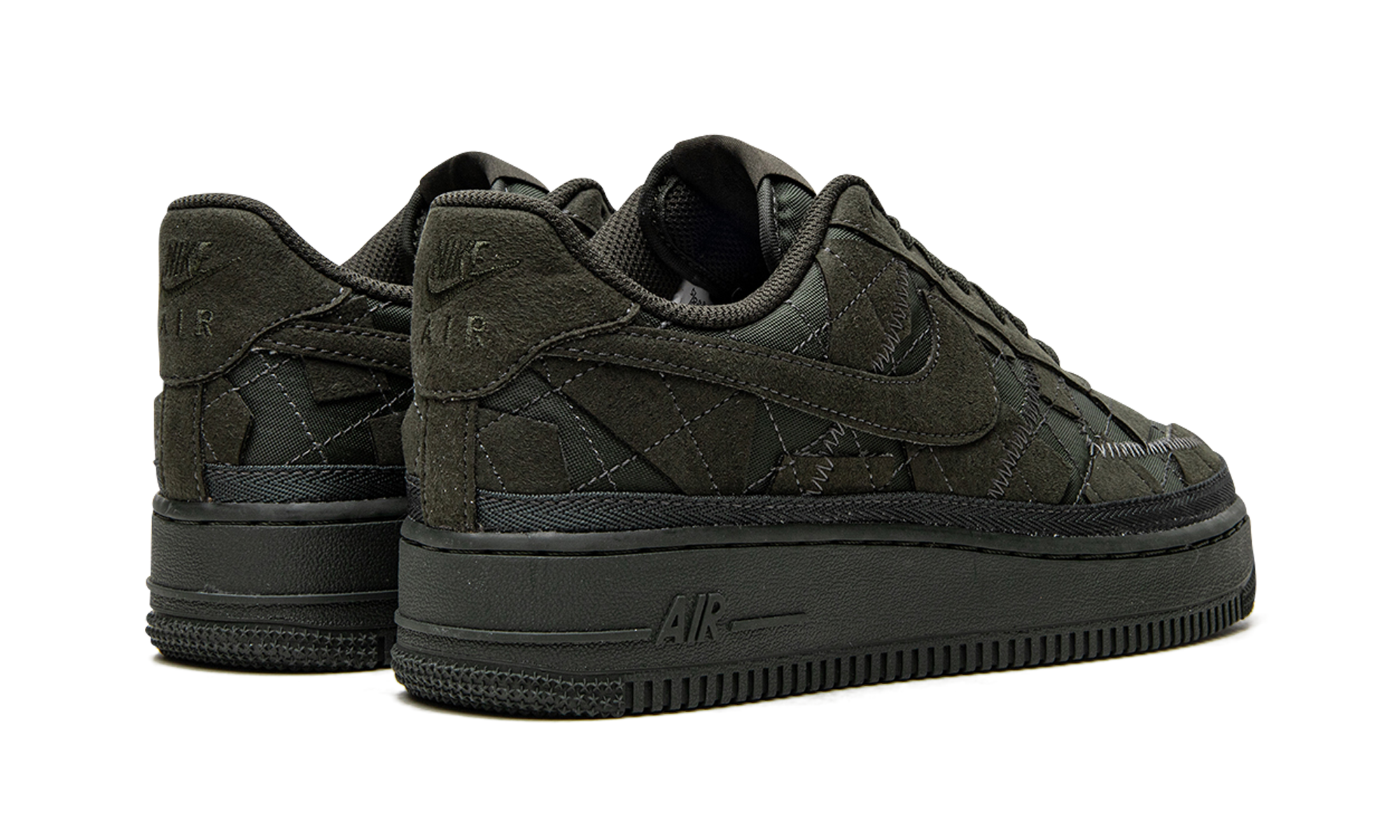 nike air force 1 low sp billie eilish sequoia+DQ4137-300+diagnol right behind view