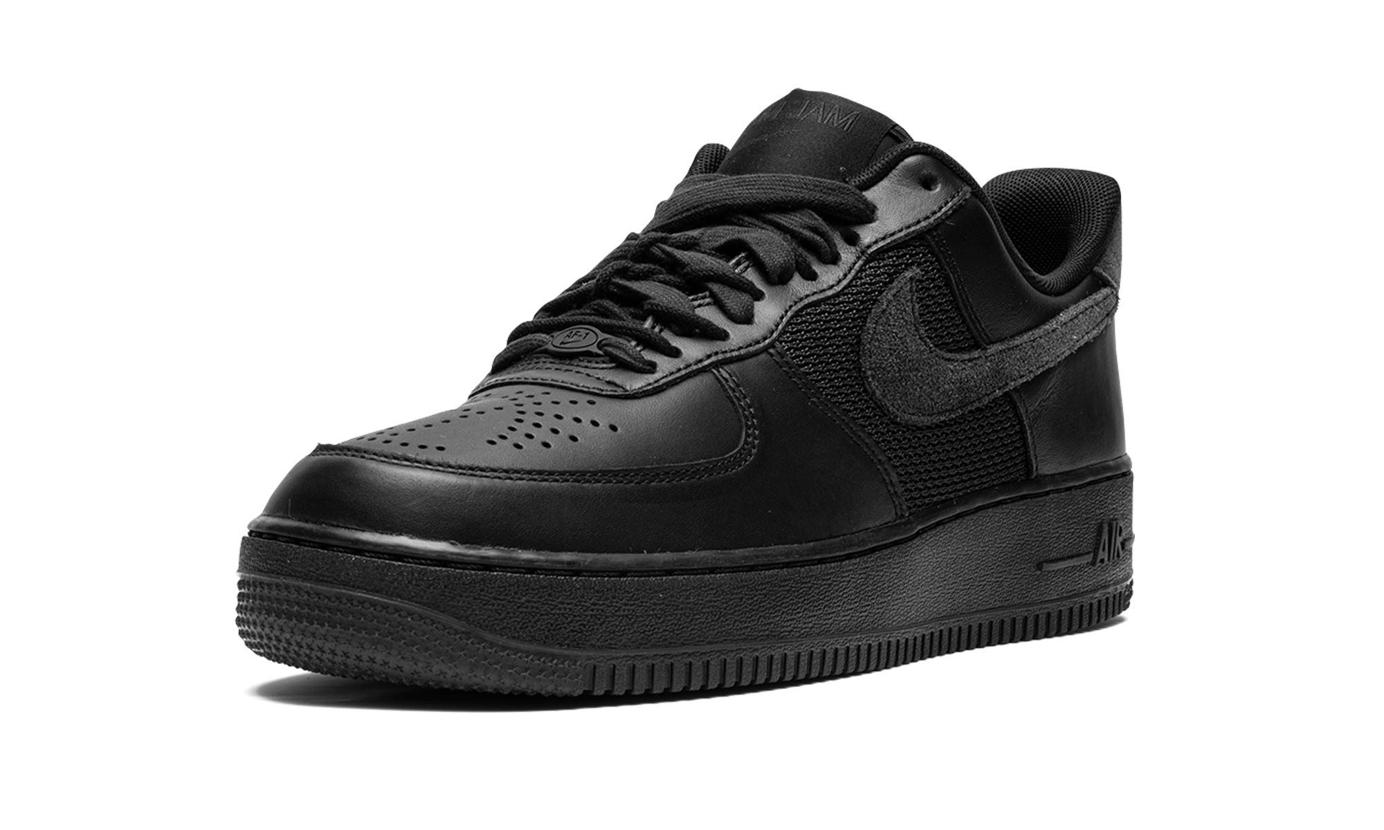 nike air force 1 low sp slam jam black+DX5590-001+left diagnol single view