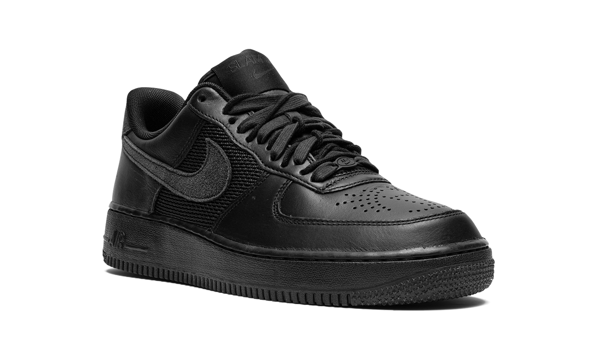 nike air force 1 low sp slam jam black+DX5590-001+diagnol right view