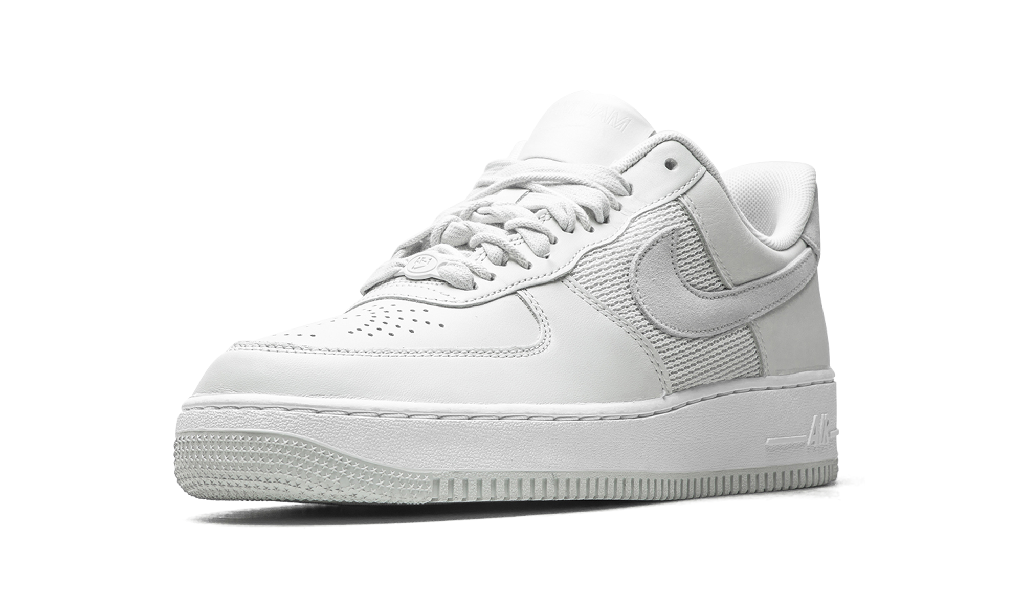 nike air force 1 low sp slam jam white+DX5590-100+left diagnol single view