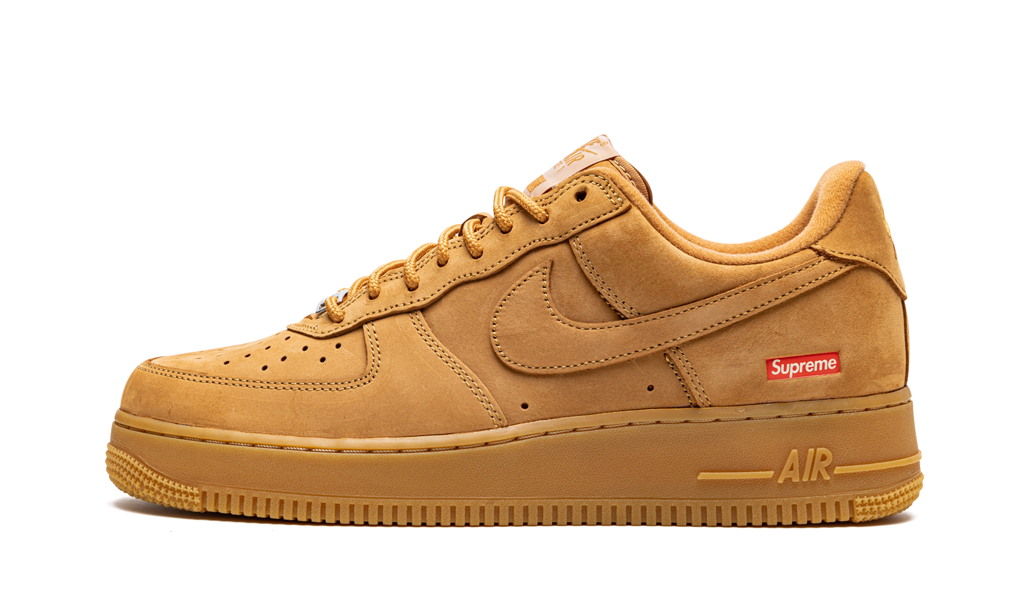 nike air force 1 low sp supreme wheat+DN1555-200+diagnol right view 1