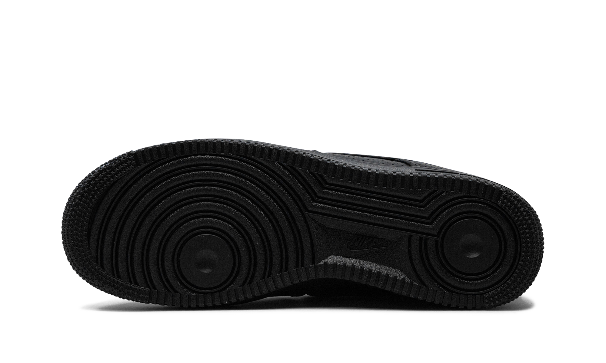 nike air force 1 low sp triple black perforated+HF8189-001+bottom view