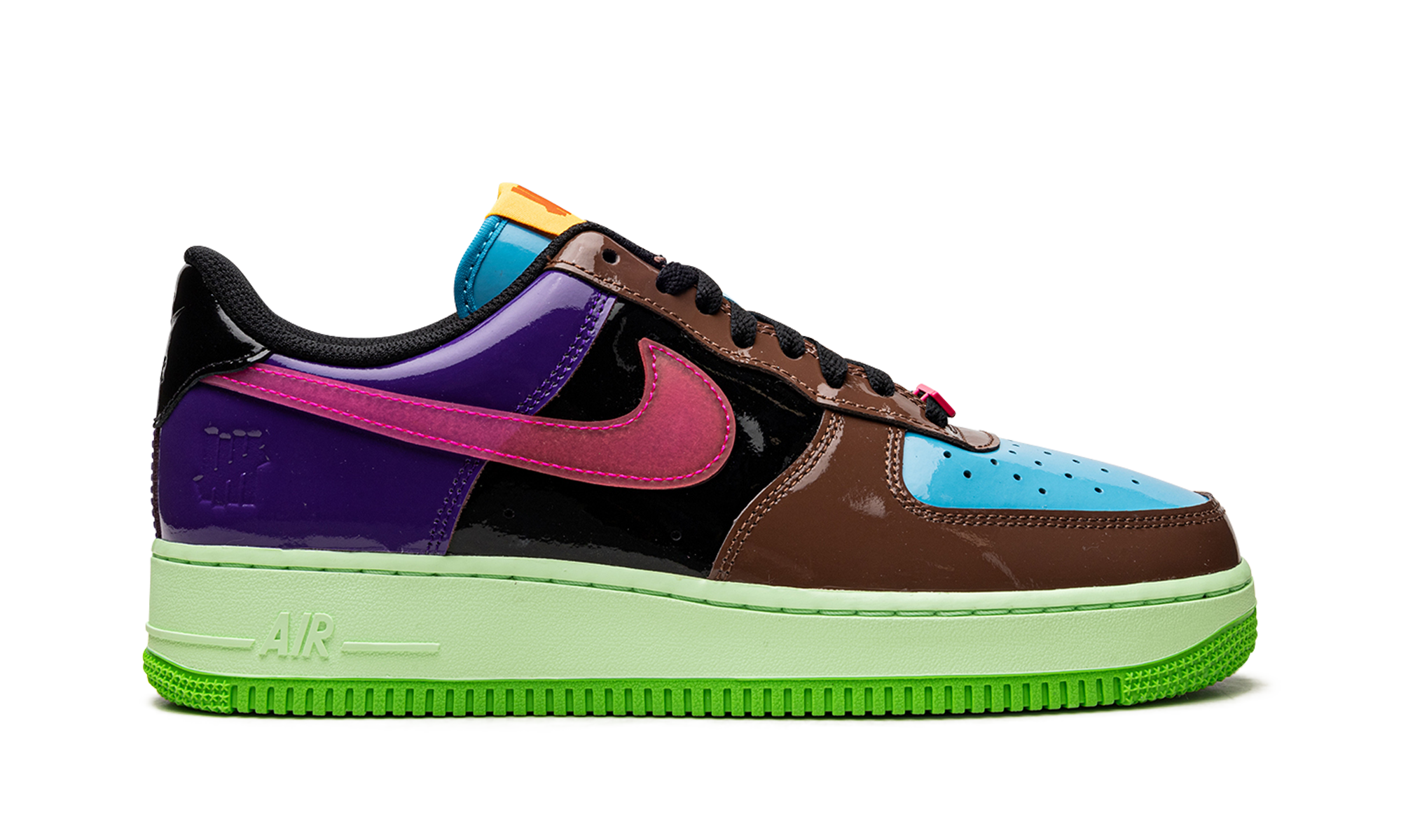 nike air force 1 low sp undefeated multi patent pink prime+DV5255-200+right view
