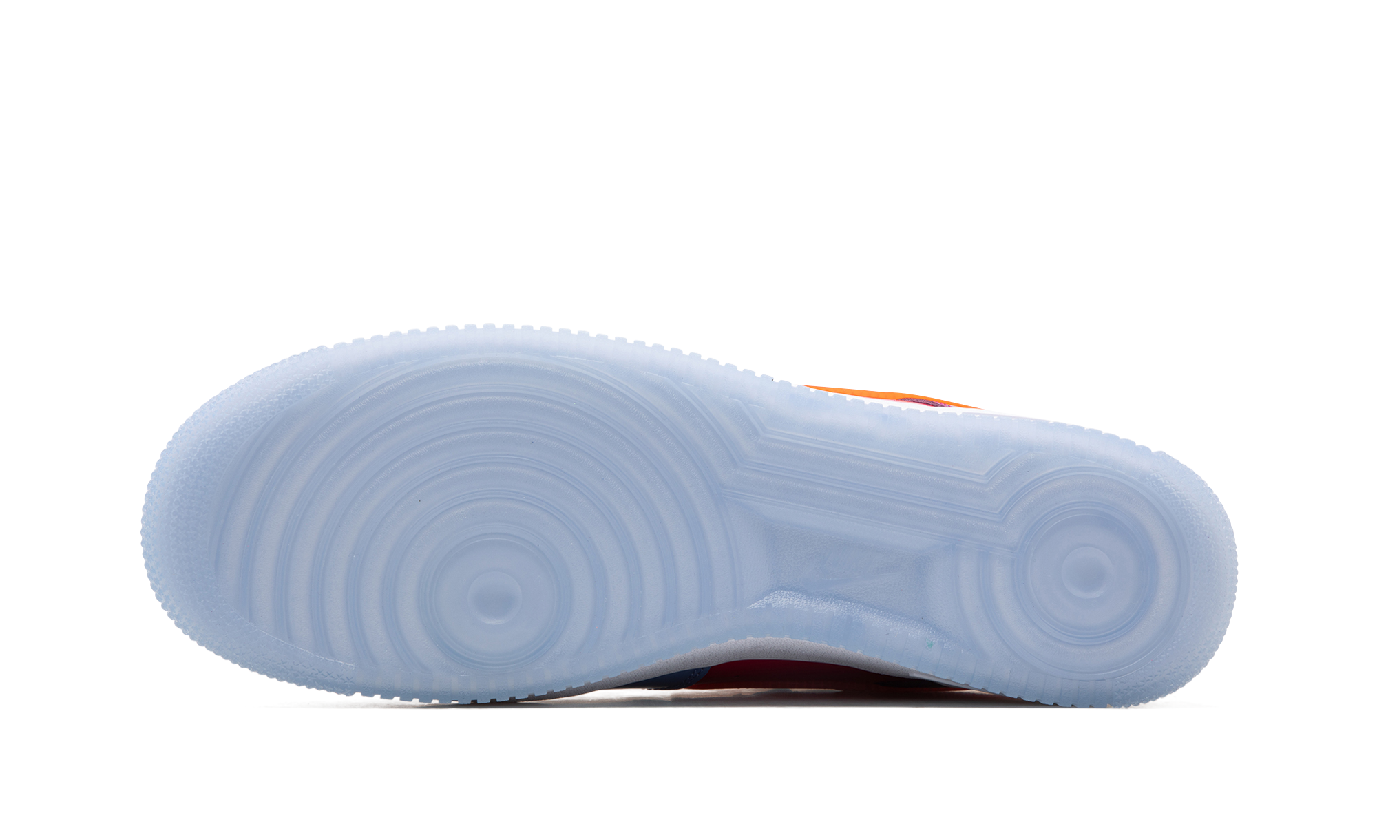 nike air force 1 low sp undefeated multi patent total orange+DV5255-400+bottom view