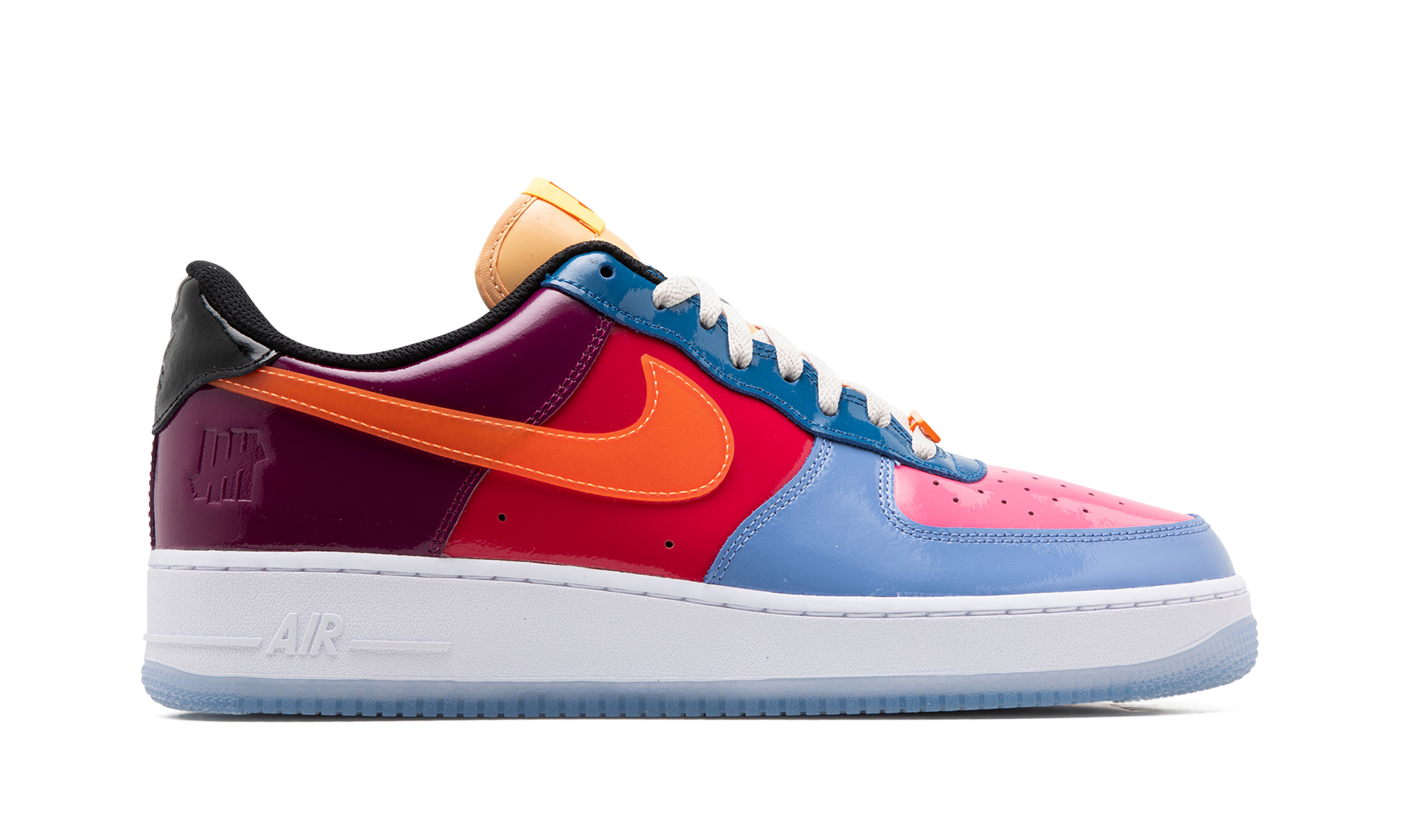 nike air force 1 low sp undefeated multi patent total orange+DV5255-400+right view