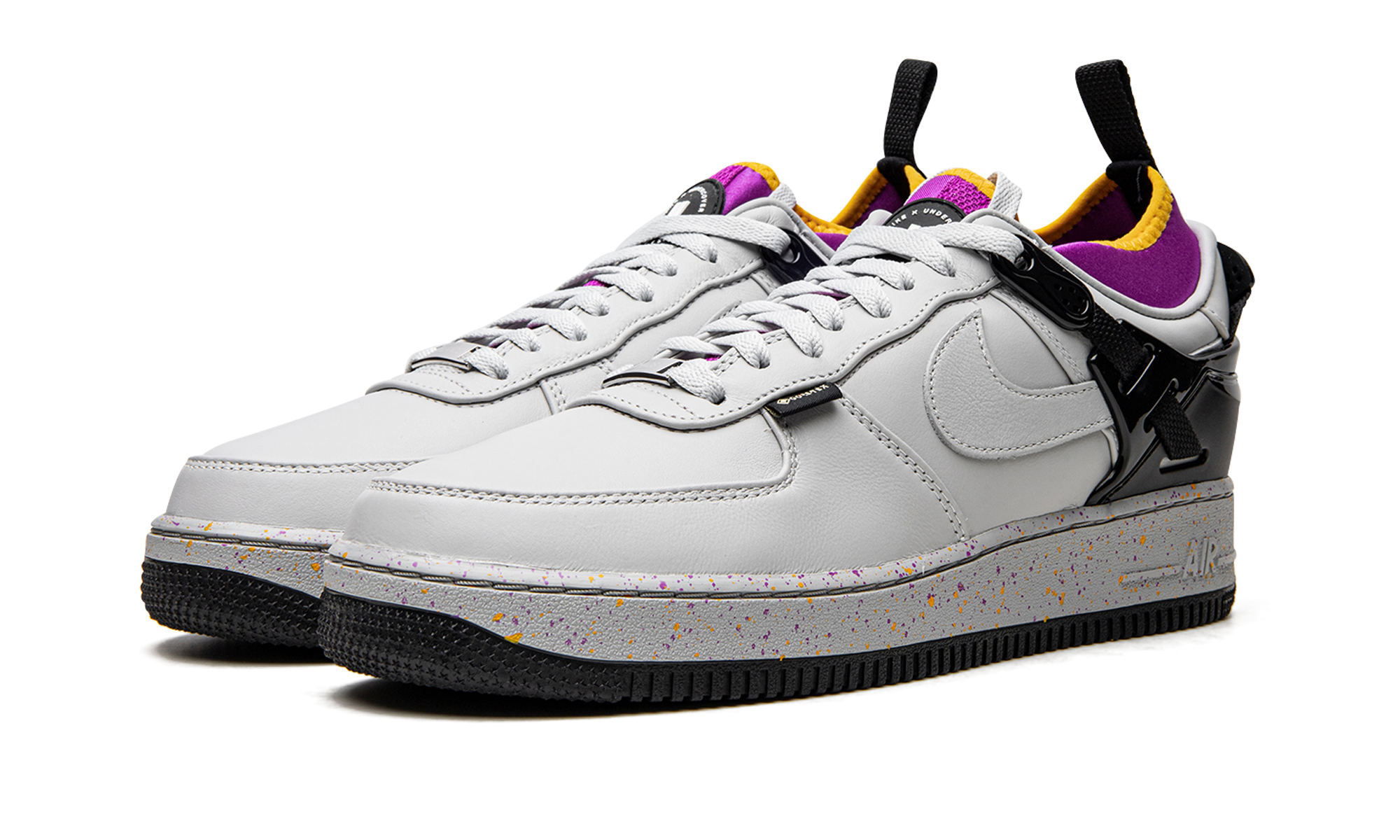nike air force 1 low sp undercover grey fog+DQ7558-001+diagnol left view