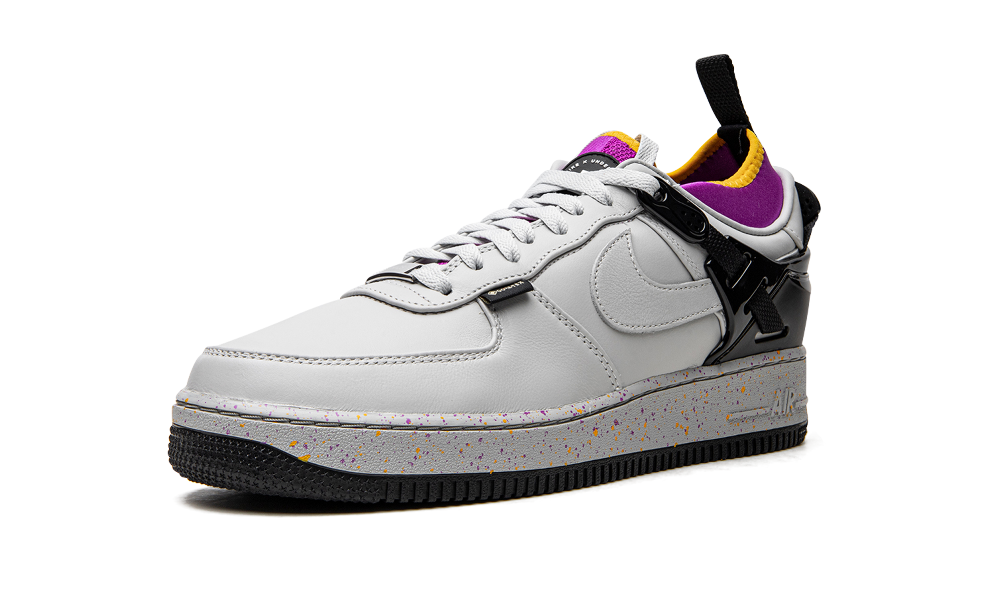 nike air force 1 low sp undercover grey fog+DQ7558-001+left diagnol single view