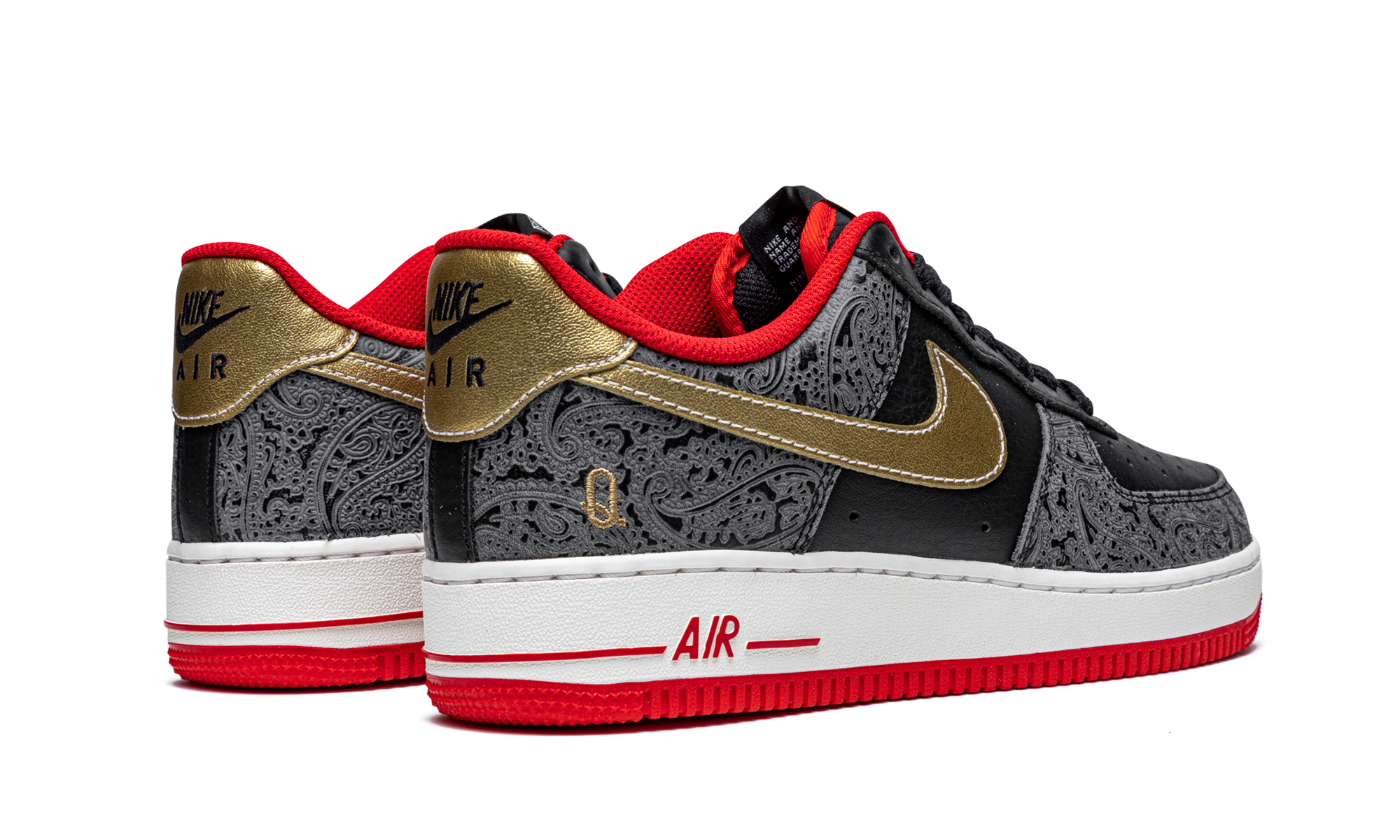 nike air force 1 low spades+DJ5184-001+diagnol right behind view
