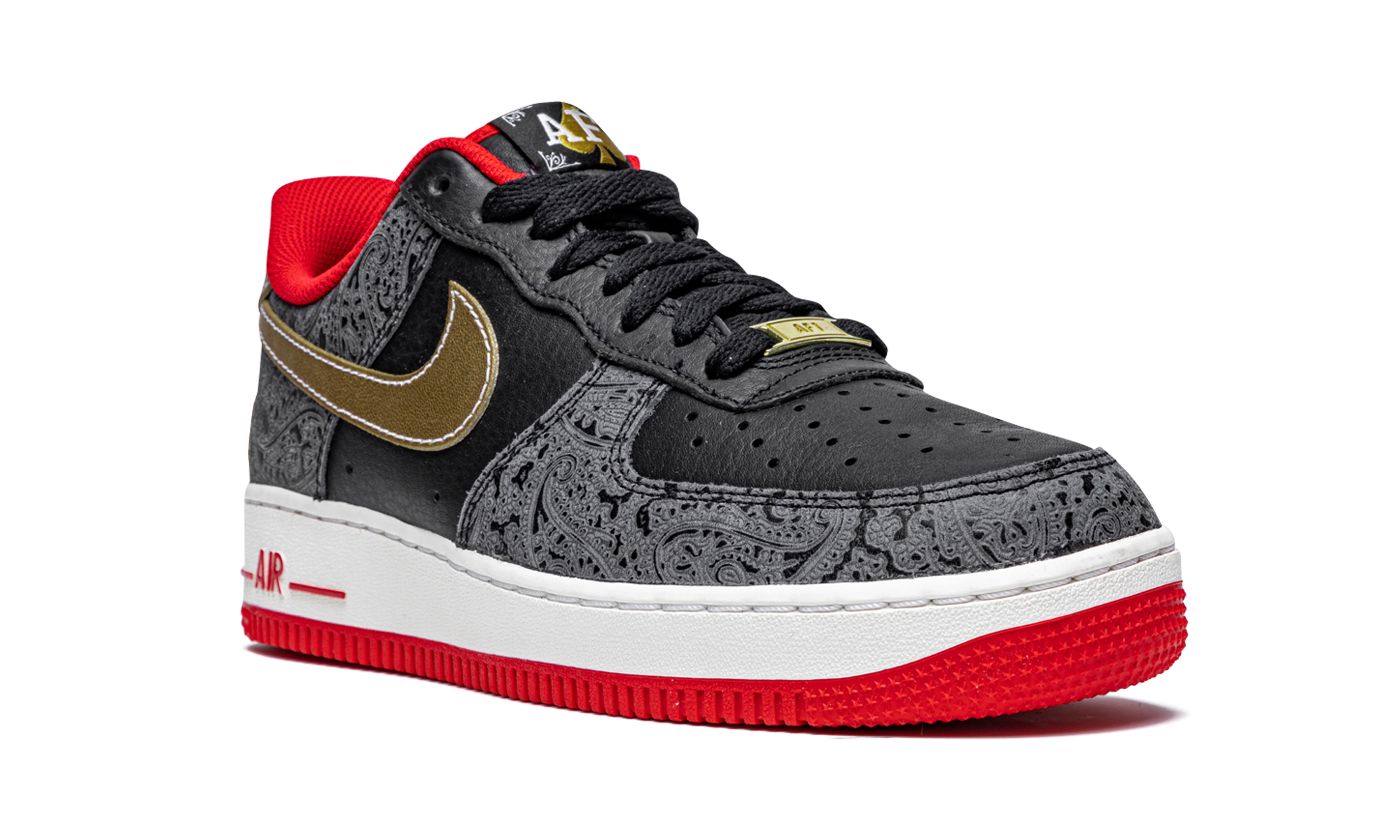 nike air force 1 low spades+DJ5184-001+diagnol right view