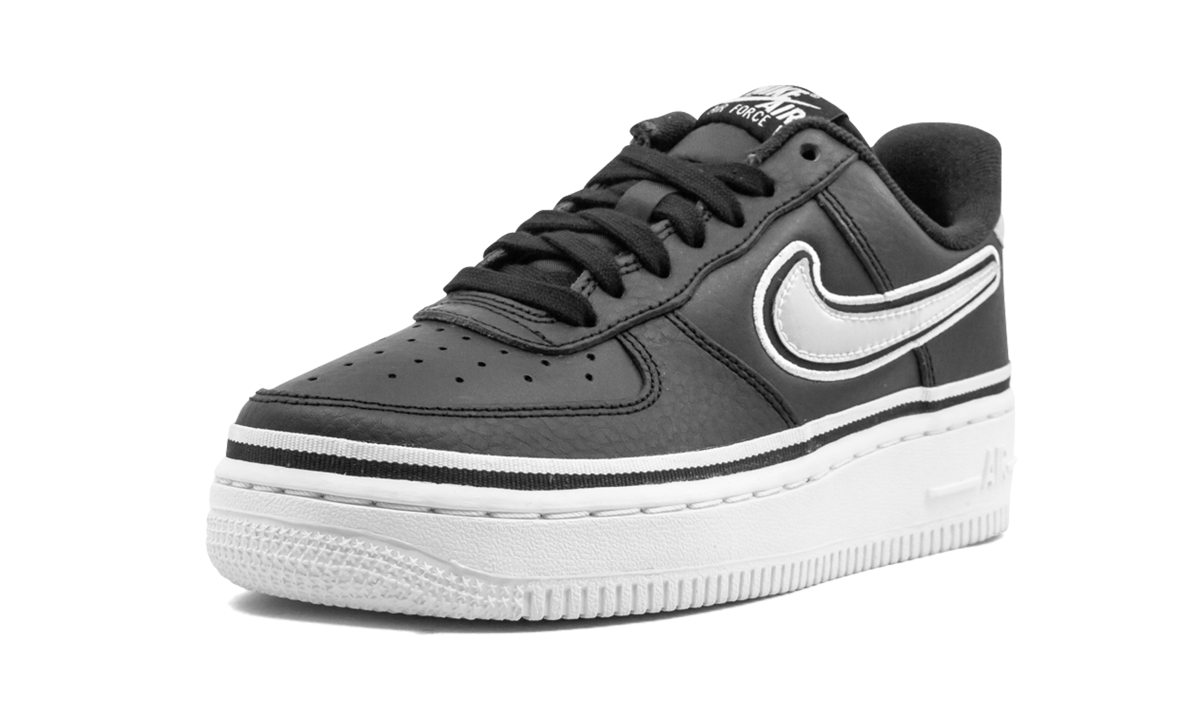 nike air force 1 low sport nba black white+AJ7748-001+left diagnol single view