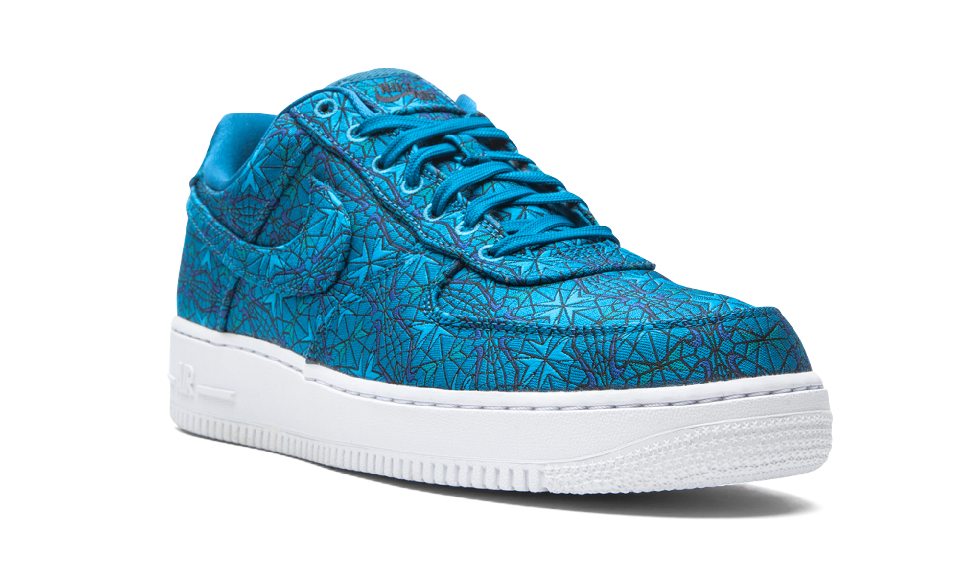nike air force 1 low stained glass green abyss+AT4144-300+diagnol right view