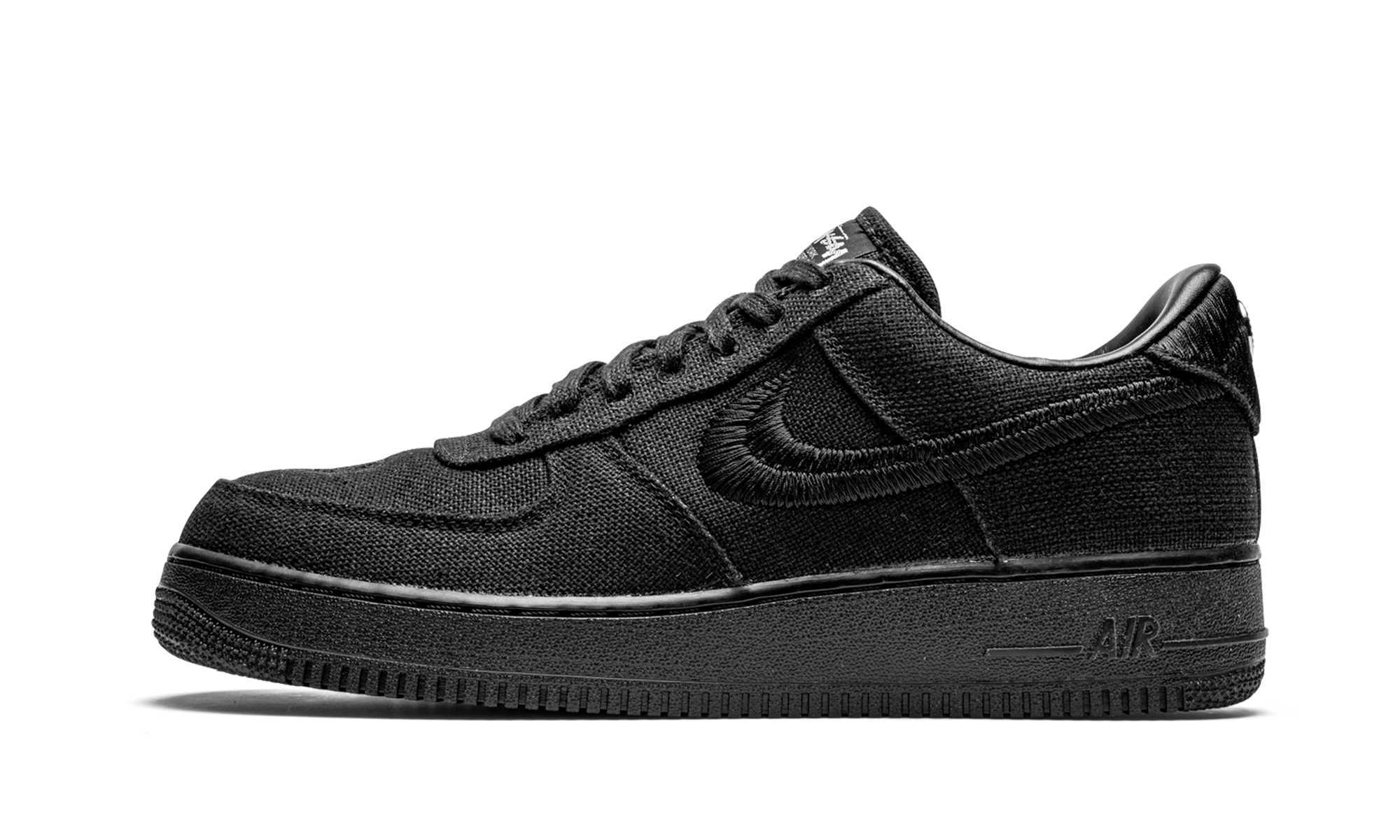 nike air force 1 low stussy black+CZ9084-001+diagnol right view 1