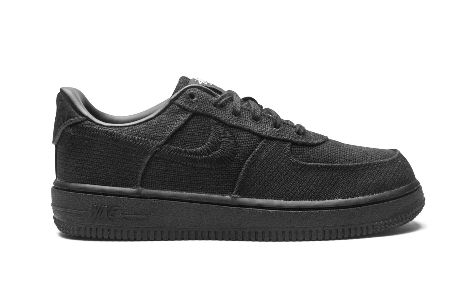 nike air force 1 low stussy black ps+DD1578-001+right view