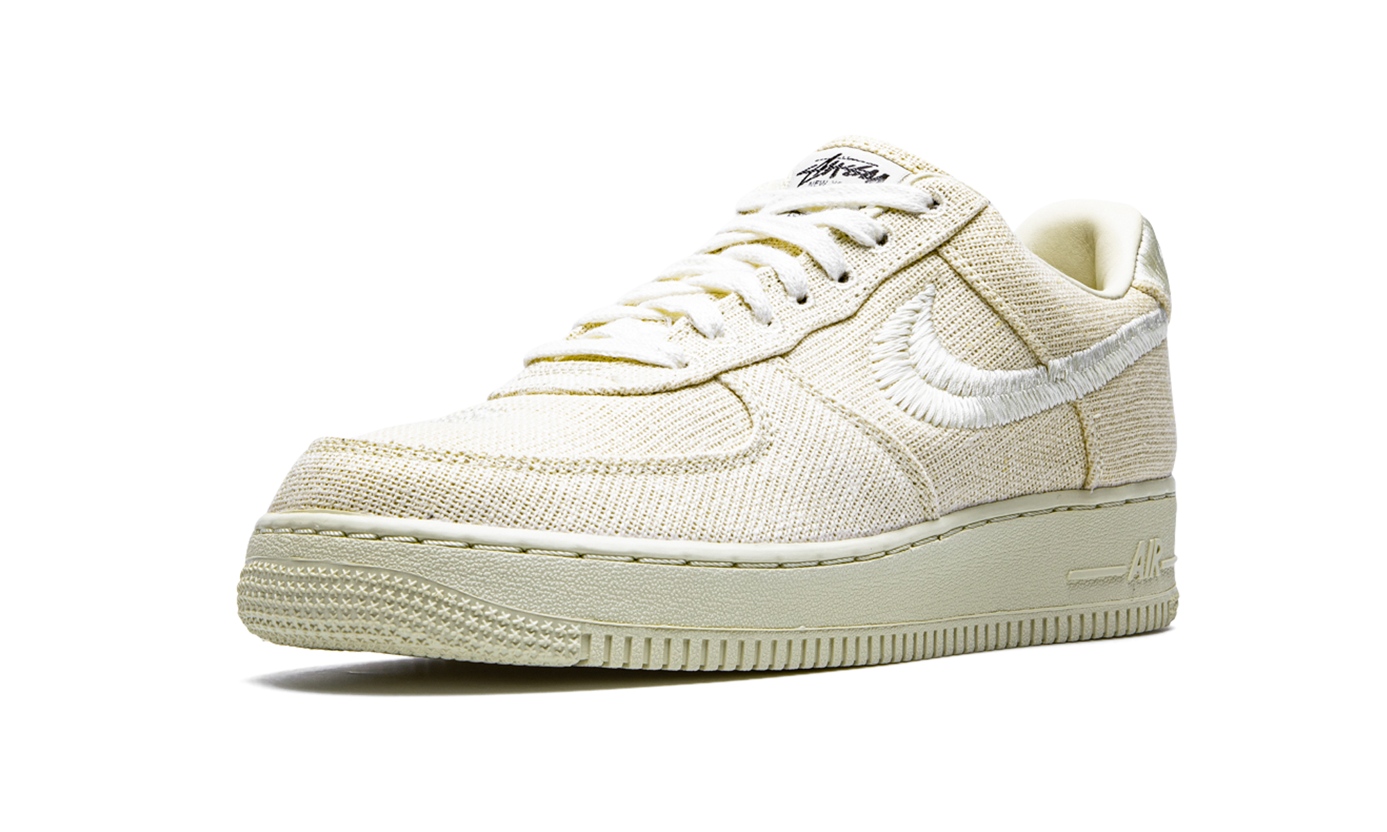 nike air force 1 low stussy fossil+CZ9084-200+left diagnol single view