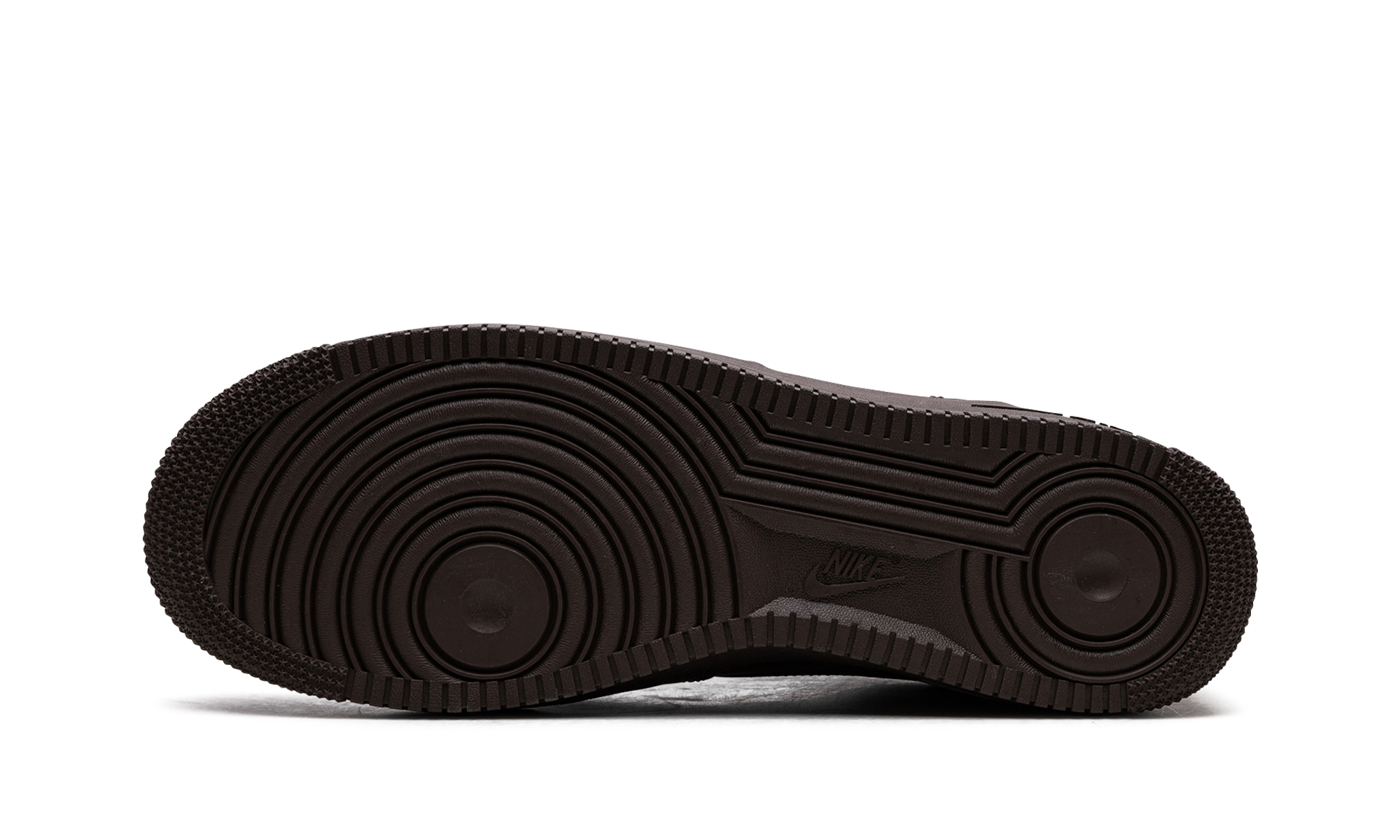 nike air force 1 low supreme baroque brown+CU9225-200+bottom view