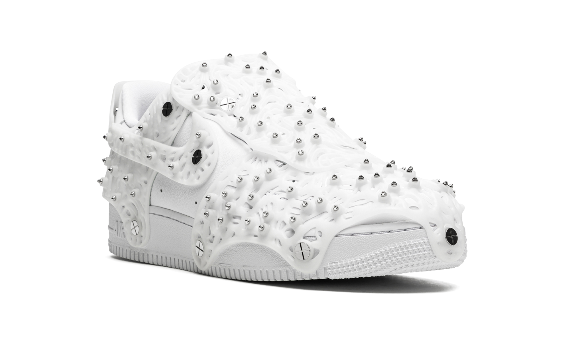 nike air force 1 low swarovski retroreflective crystals white women s+CV7668-100+diagnol right view
