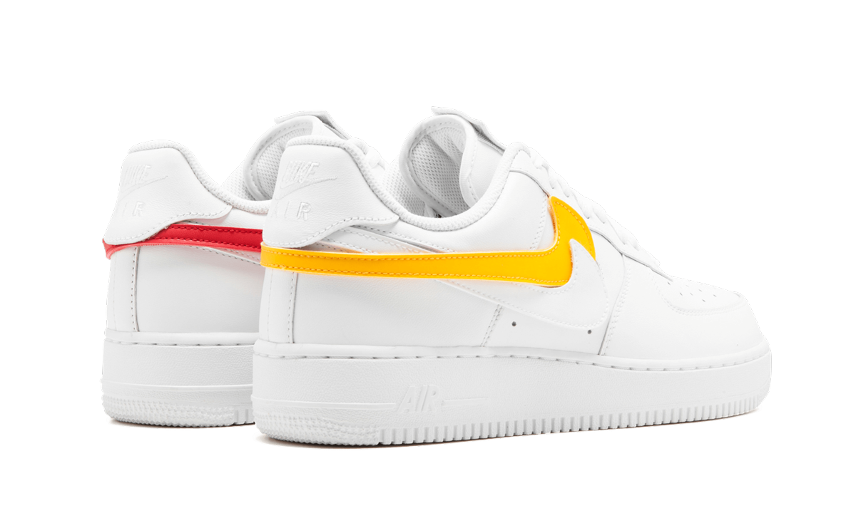 nike air force 1 low swoosh pack all star 2018 white+AH8462-102+diagnol right behind view