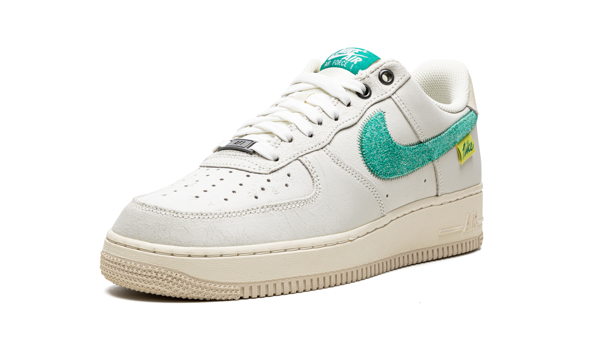 nike air force 1 low test of time sail green+DO5876-100+left diagnol single view