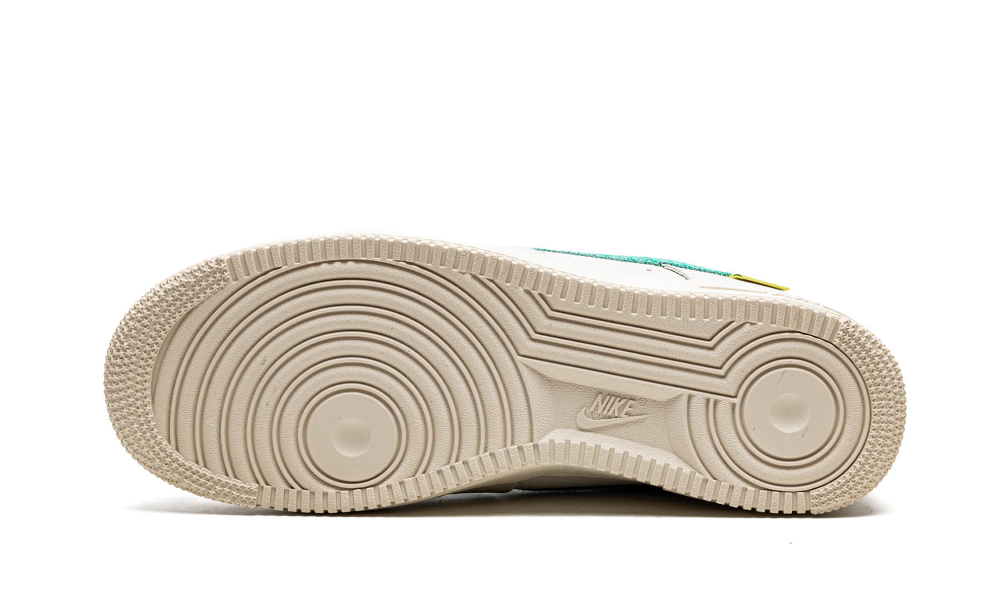 nike air force 1 low test of time sail green+DO5876-100+bottom view