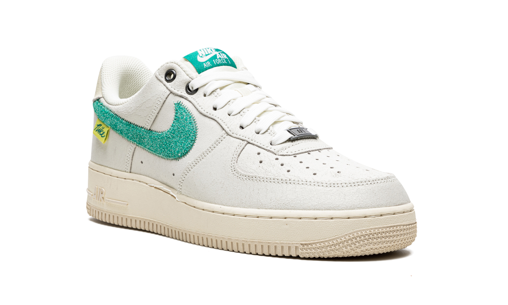 nike air force 1 low test of time sail green+DO5876-100+diagnol right view