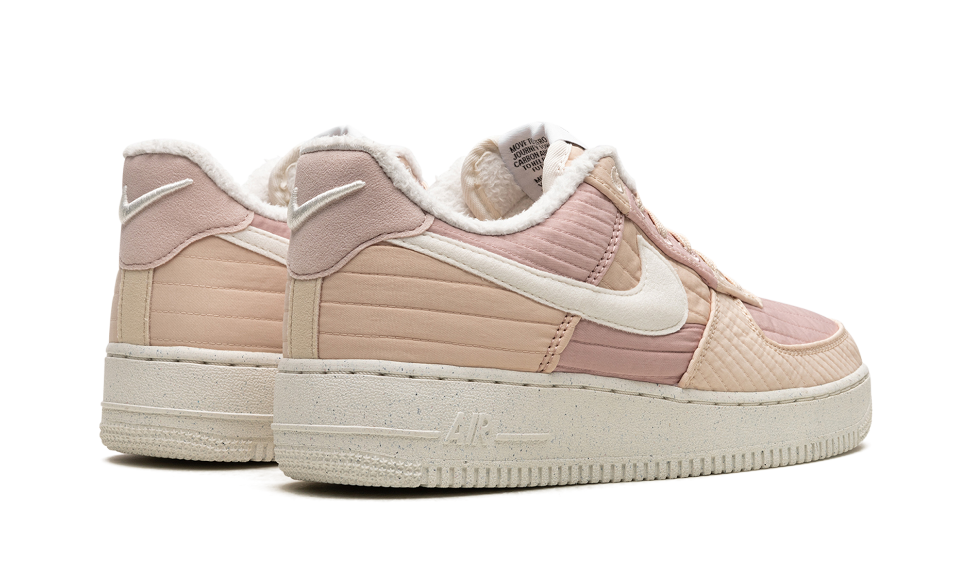 nike air force 1 low toasty pink oxford women s+DH0775-201+diagnol right behind view