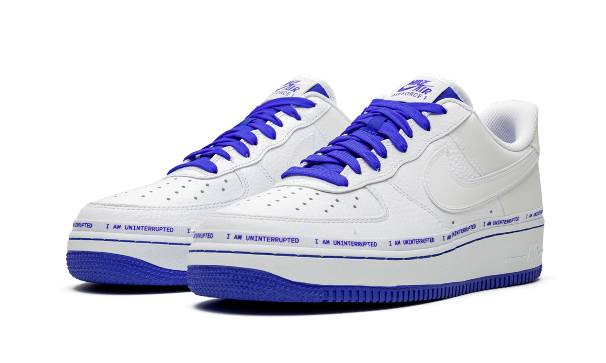 nike air force 1 low uninterrupted more than an athlete+CQ0494-100+diagnol left view