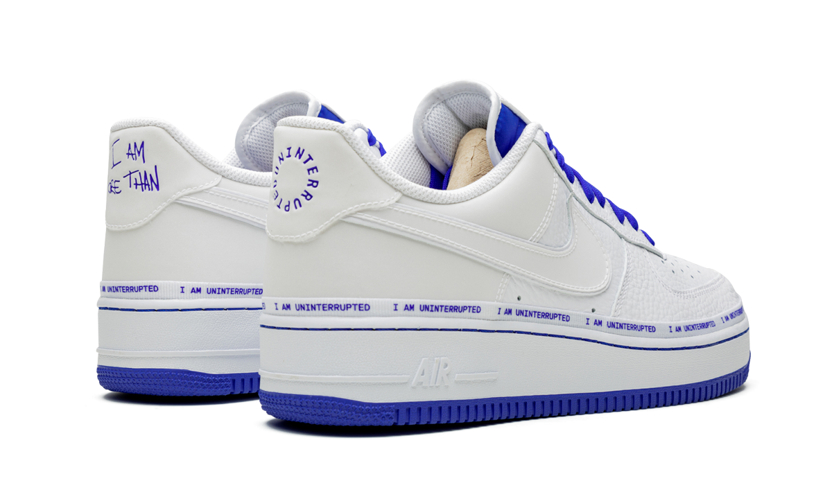 nike air force 1 low uninterrupted more than an athlete+CQ0494-100+diagnol right behind view