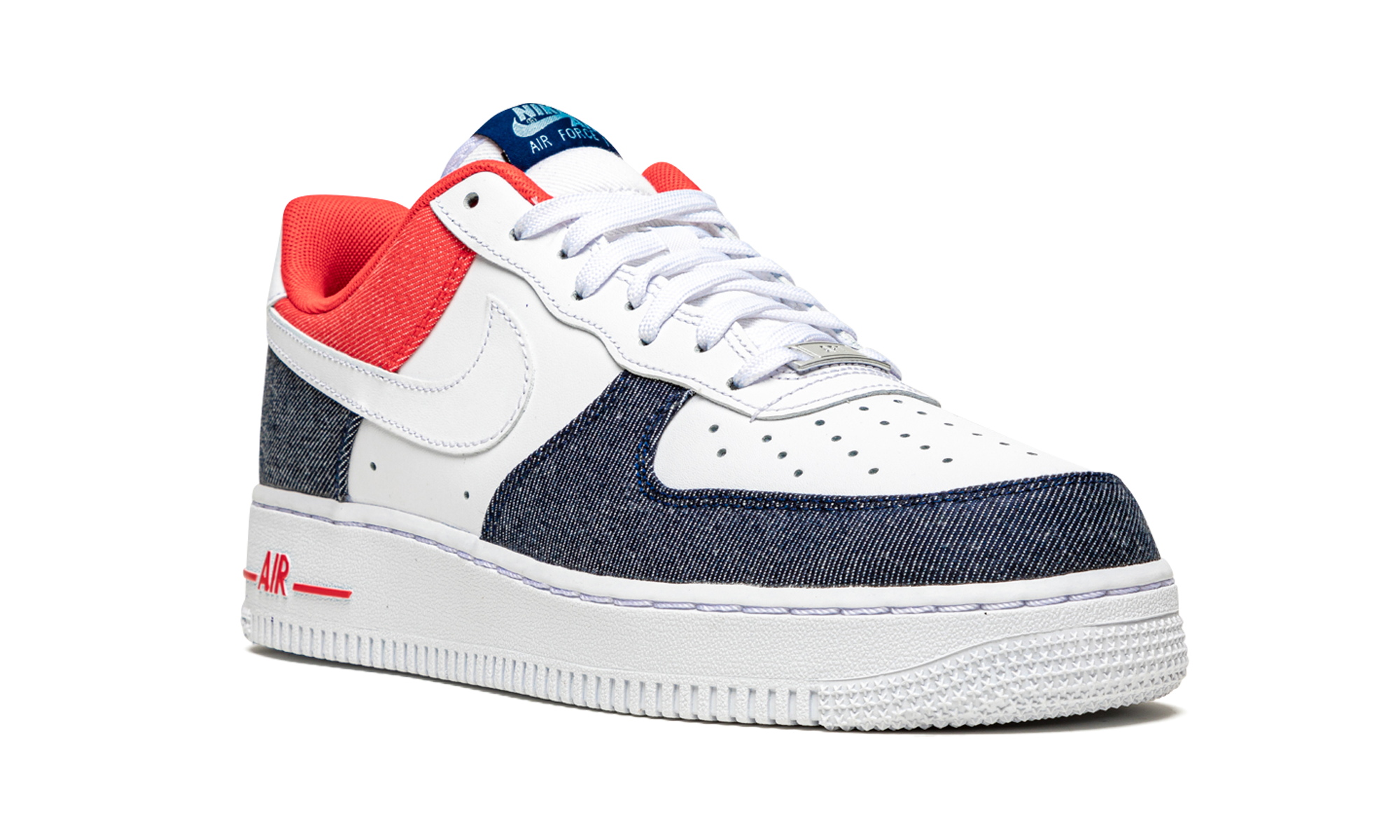 nike air force 1 low usa denim+DJ5174-100+diagnol right view