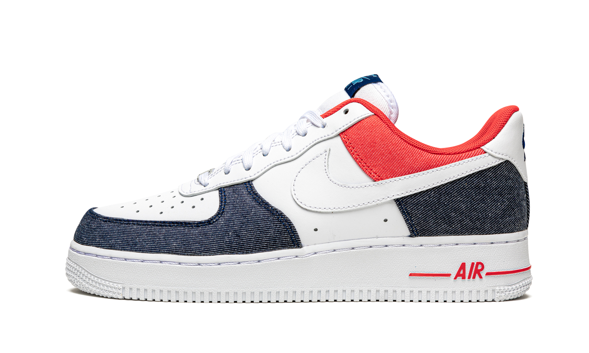 nike air force 1 low usa denim+DJ5174-100+diagnol right view 1