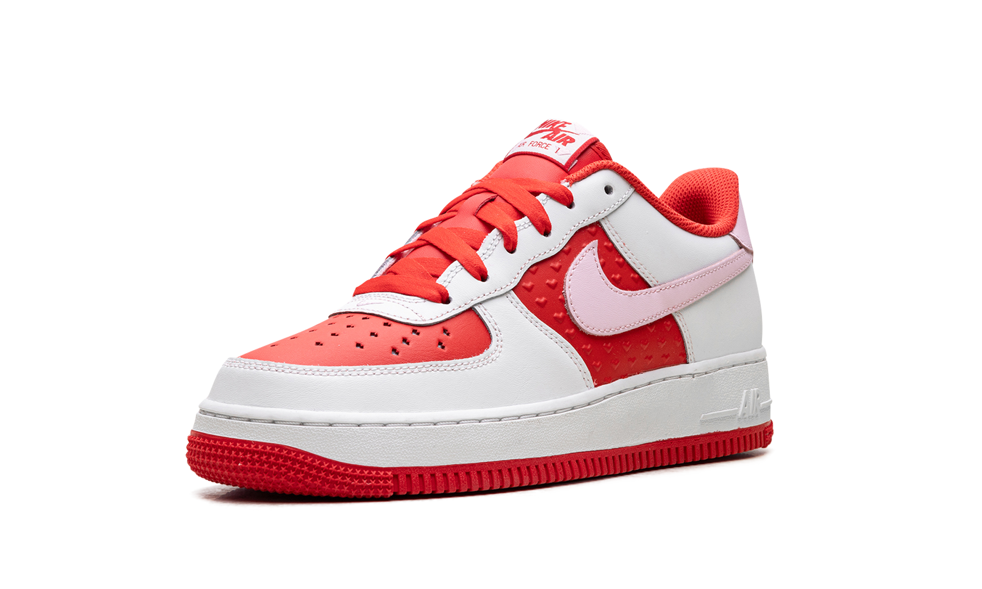 nike air force 1 low valentine s day 2025 gs+HV5165-121+left diagnol single view