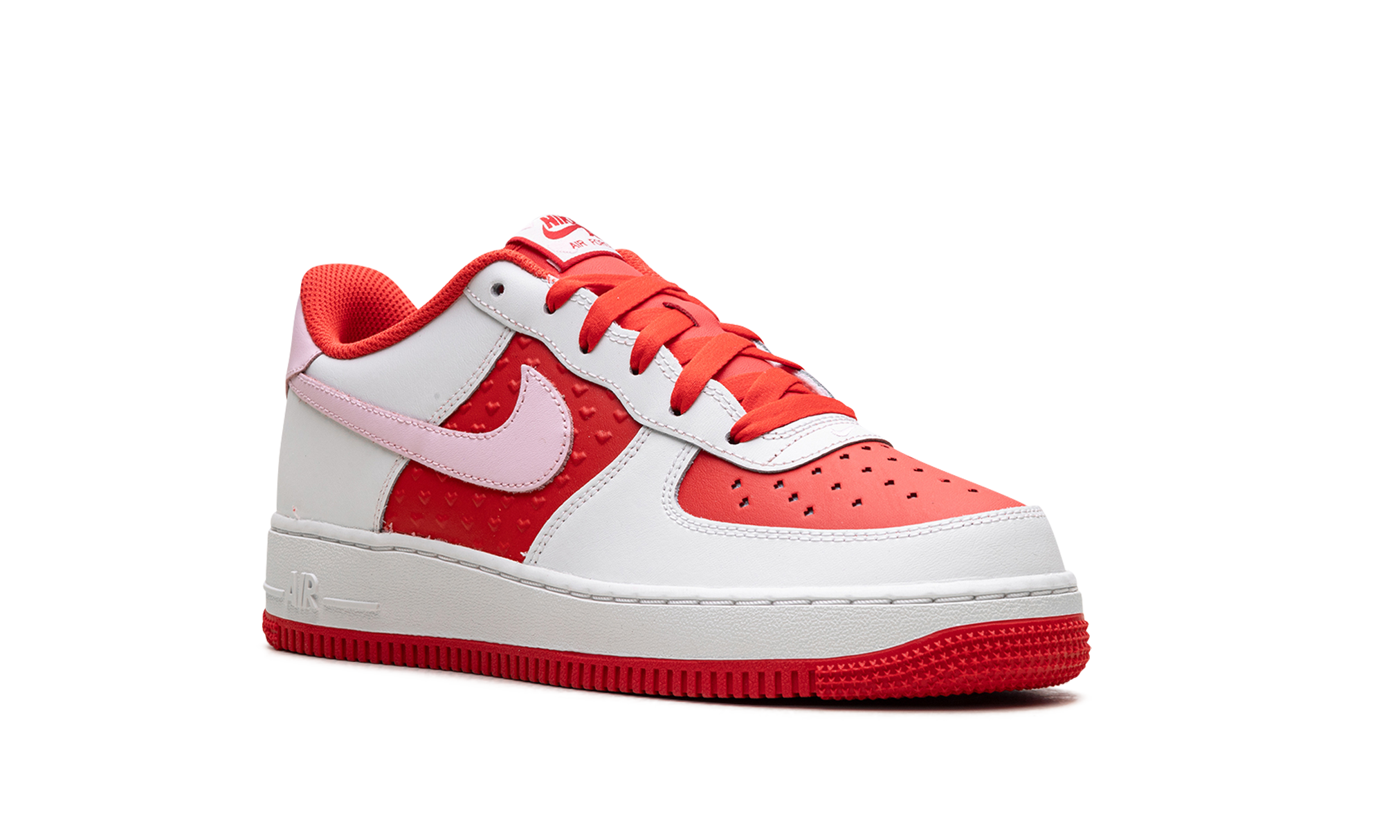 nike air force 1 low valentine s day 2025 gs+HV5165-121+diagnol right view