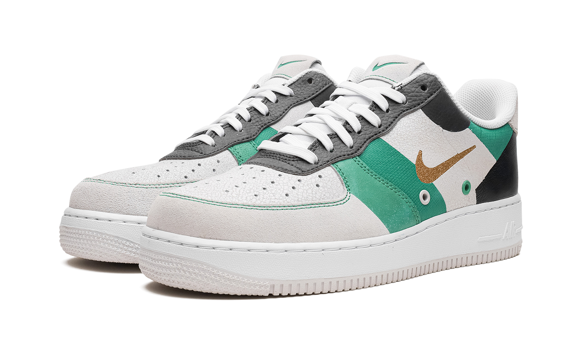 nike air force 1 low vast grey green+CI0065-100+diagnol left view