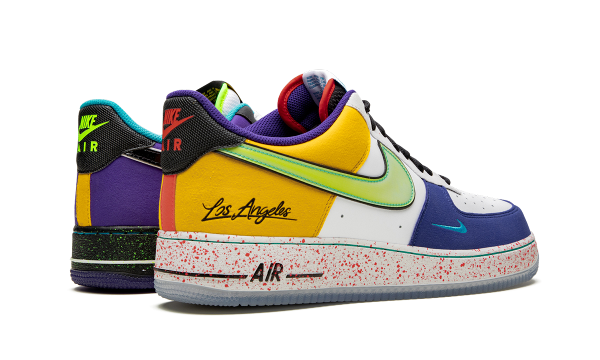 nike air force 1 low what the la+CT1117-100+left diagnol single view