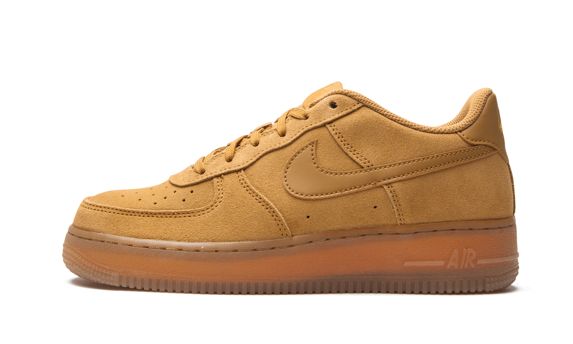 nike air force 1 low wheat 2019 gs+BQ5485-700+diagnol right view 1